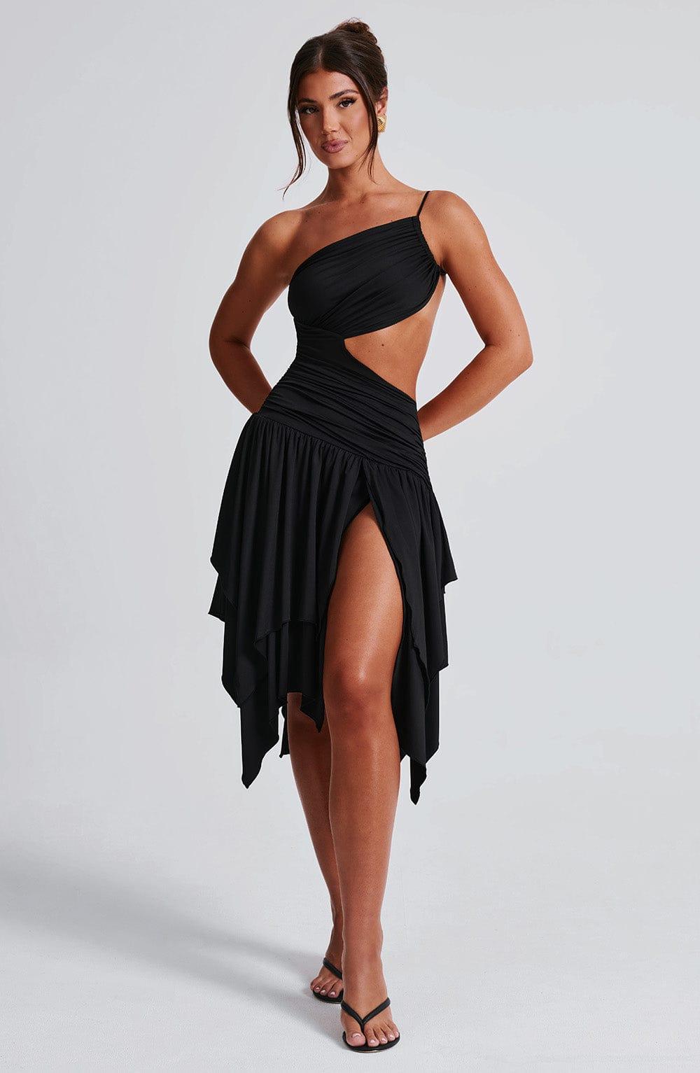 Emeline Midi Dress - Black Product Image
