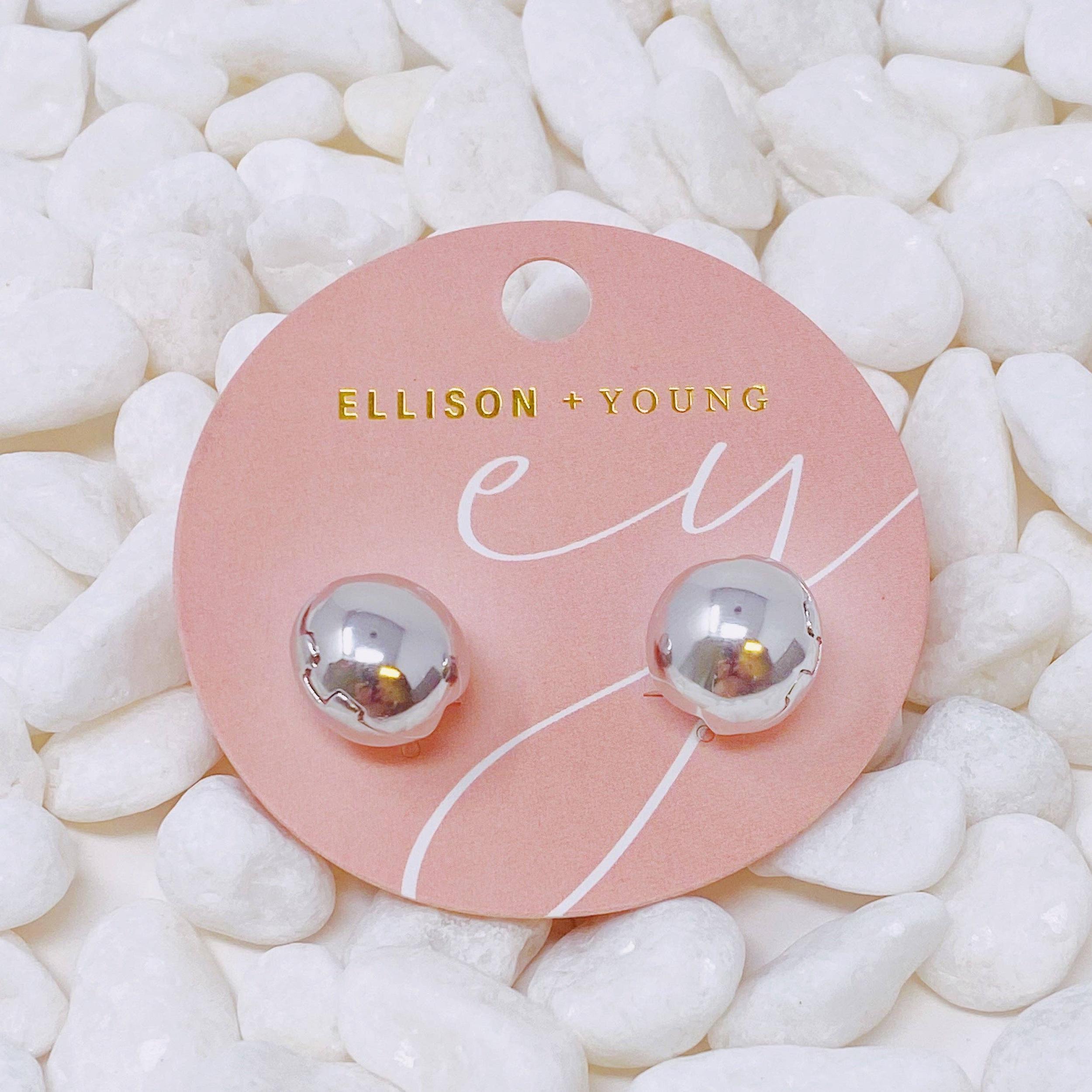 Seamlessly Round Stud Hoop Earrings Product Image