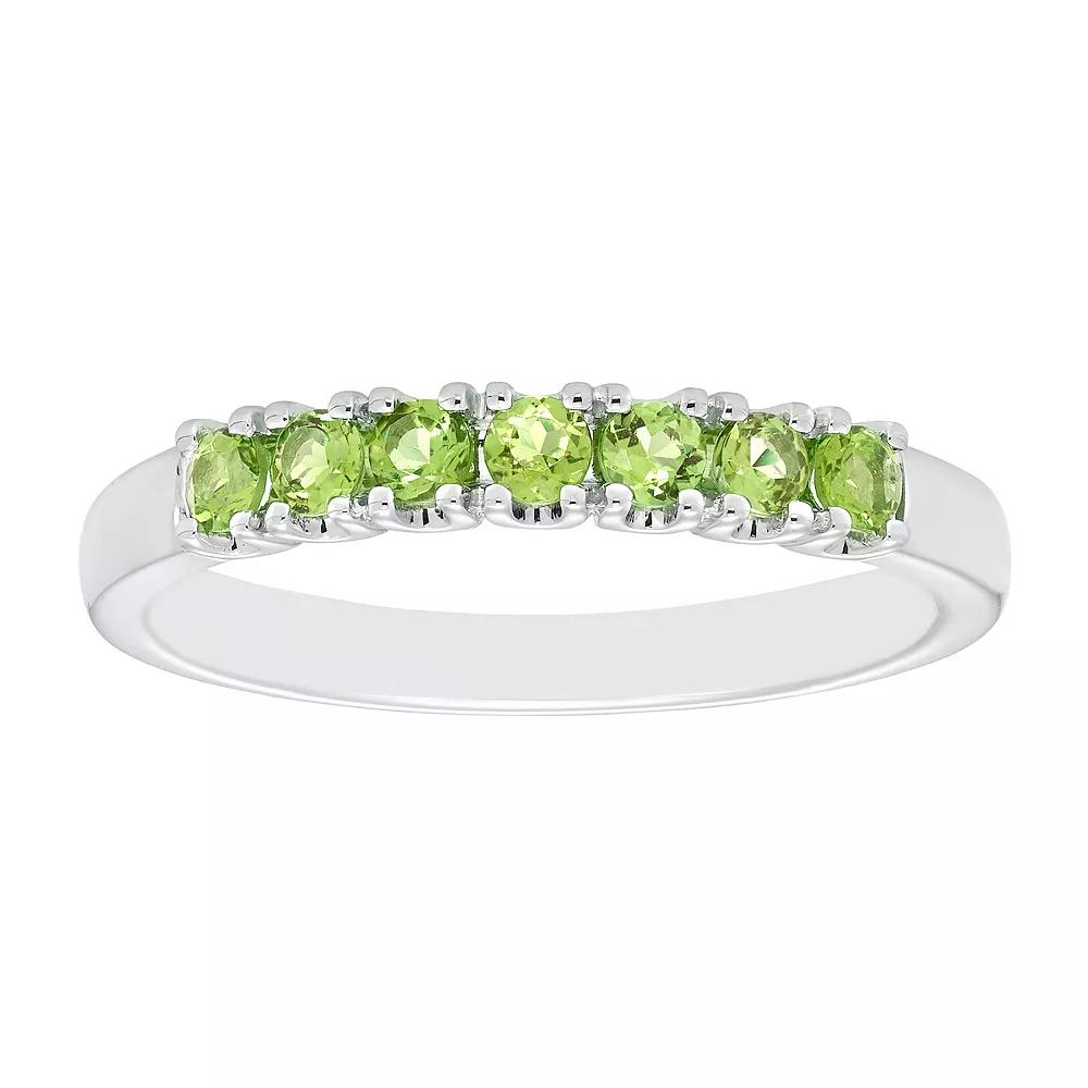 Boston Bay Diamonds Sterling Silver Peridot Stack Ring, Women's, Size: 5 Product Image