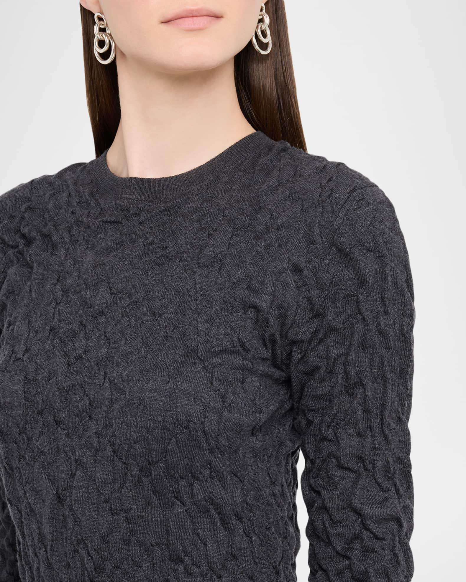 Bodycon Crinkled Knit Midi Dress Product Image