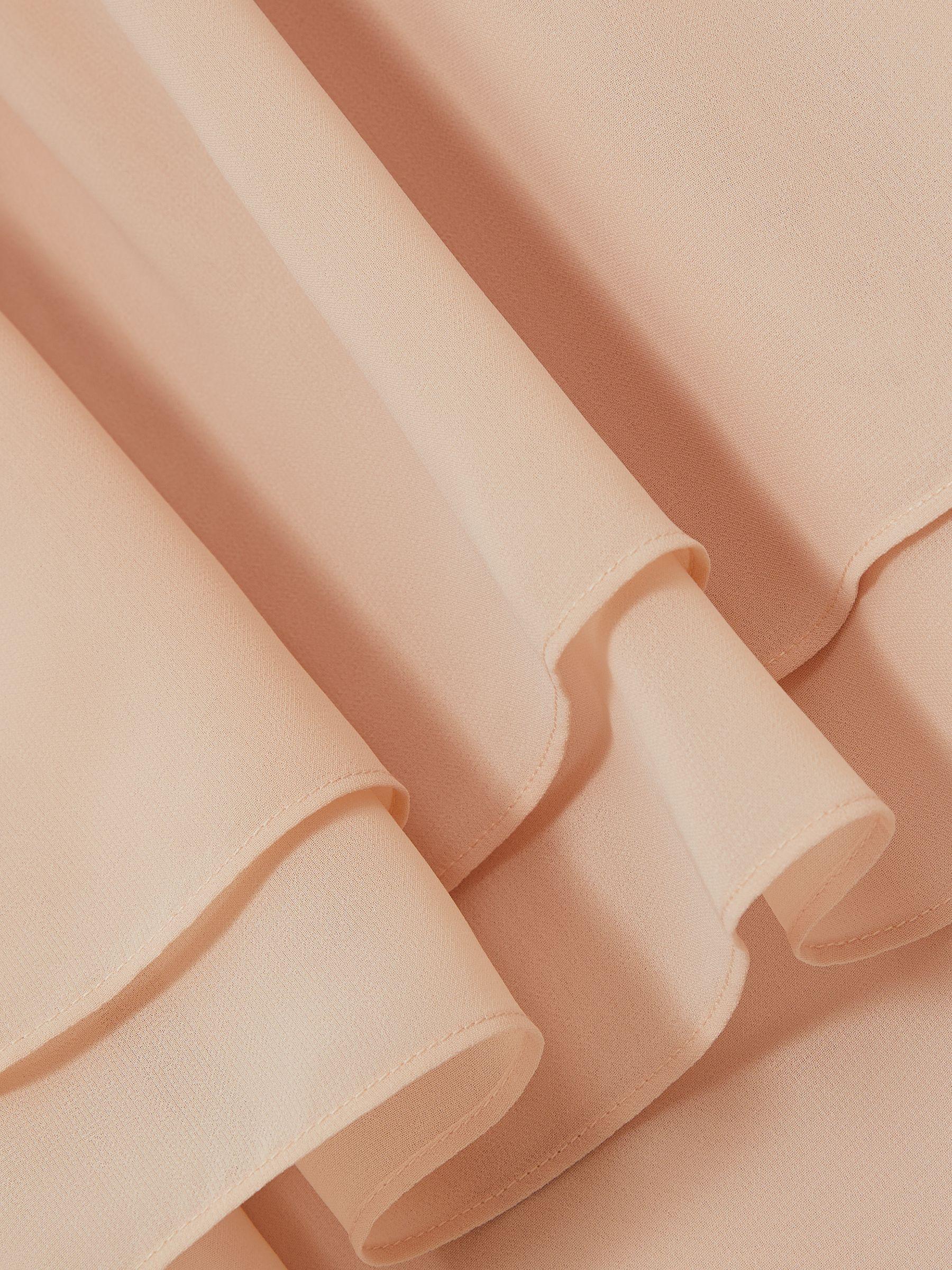 Tiered Mini Dress in Pale Pink Product Image