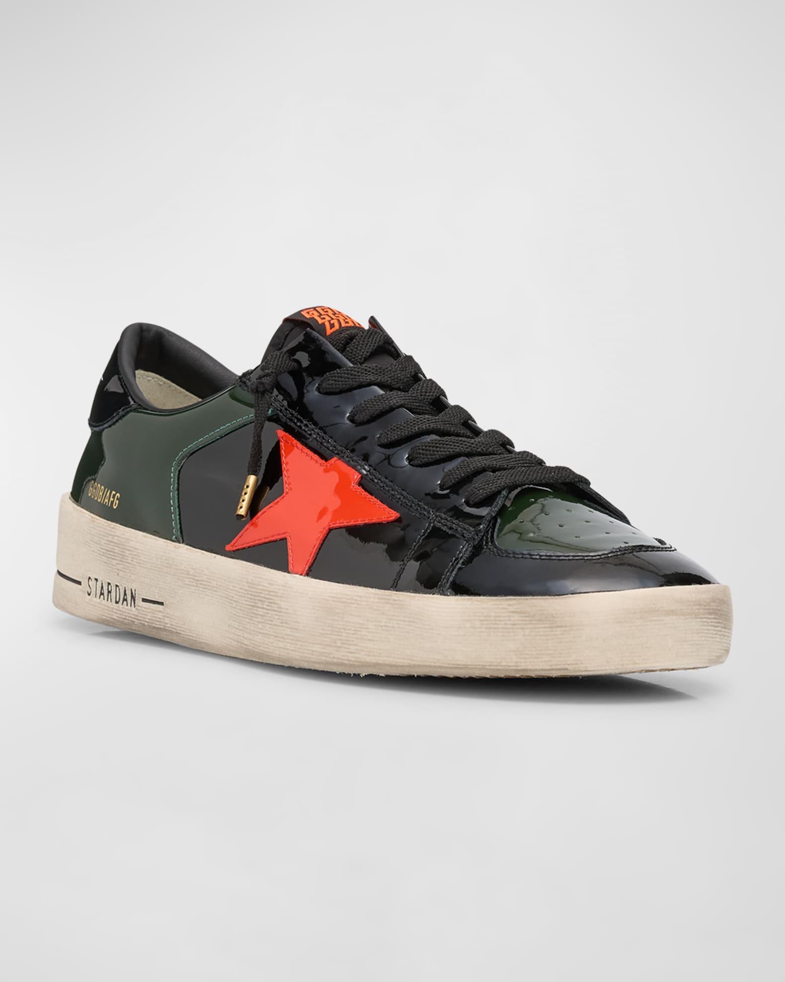 Men's Stardan Patent Leather Low-Top Sneakers Product Image