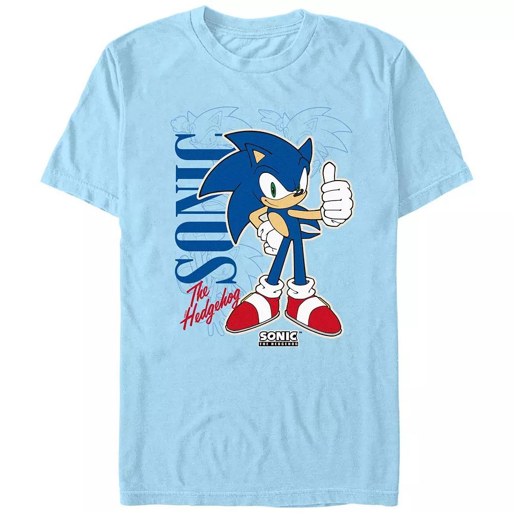 Men's Sonic The Hedgehog Poster Graphic Tee,  Product Image