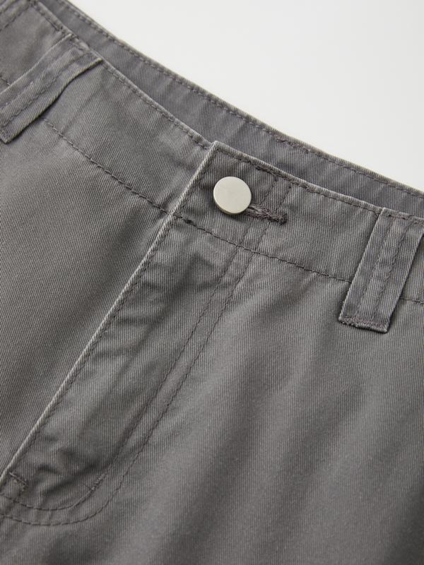 Washed Vintage Baggy Cargo Jeans Product Image
