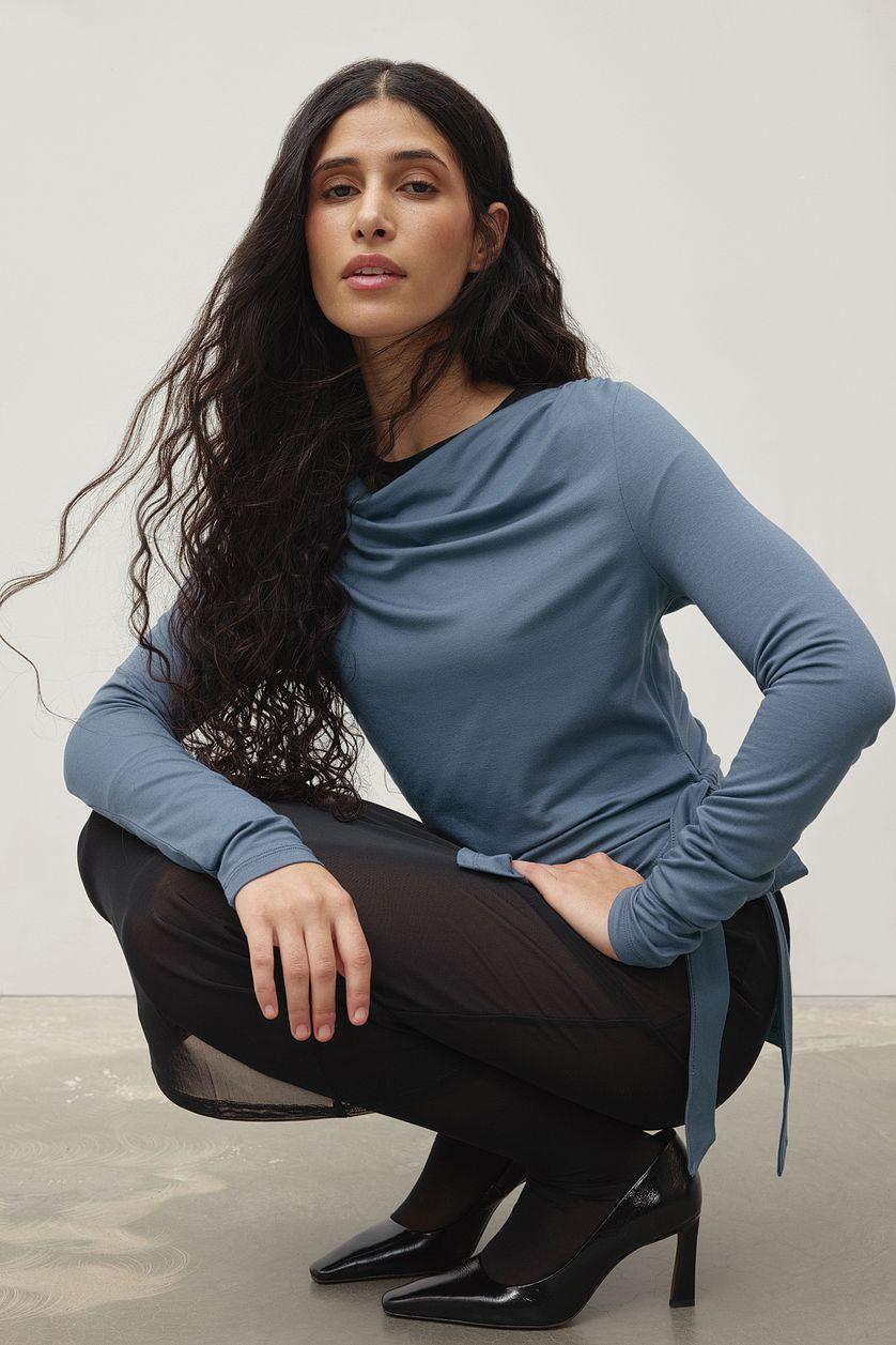 Soft Line Tie Side Top Offwhite Product Image