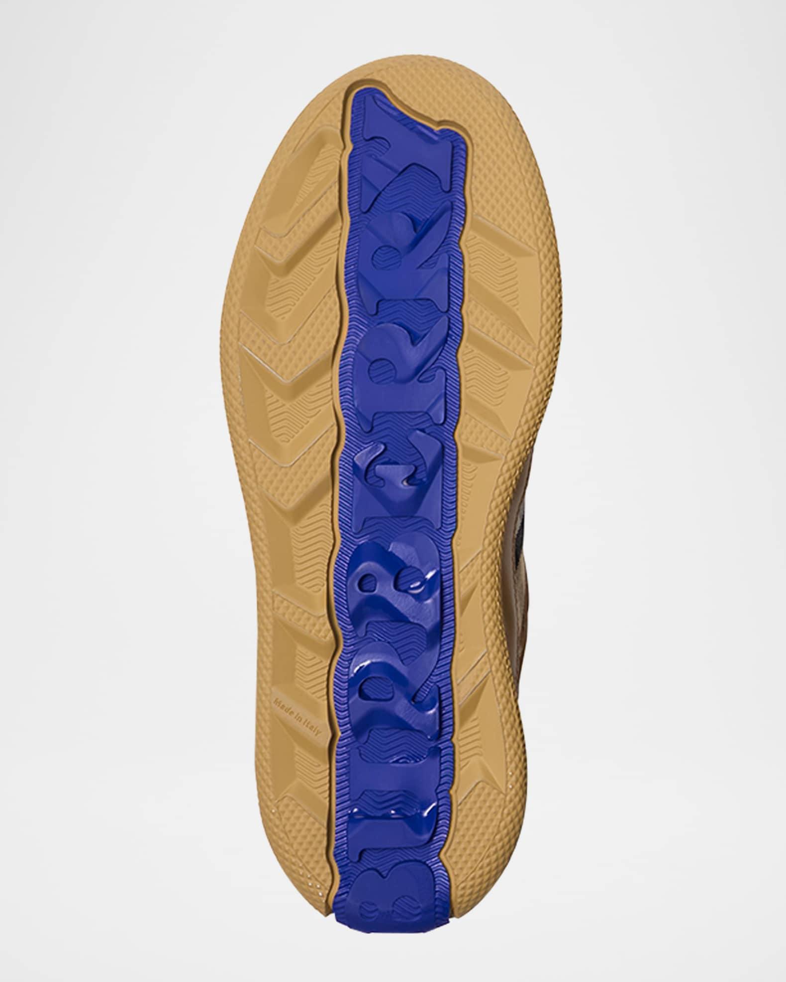 Men's Terrace Leather and Check Low-Top Sneakers Product Image