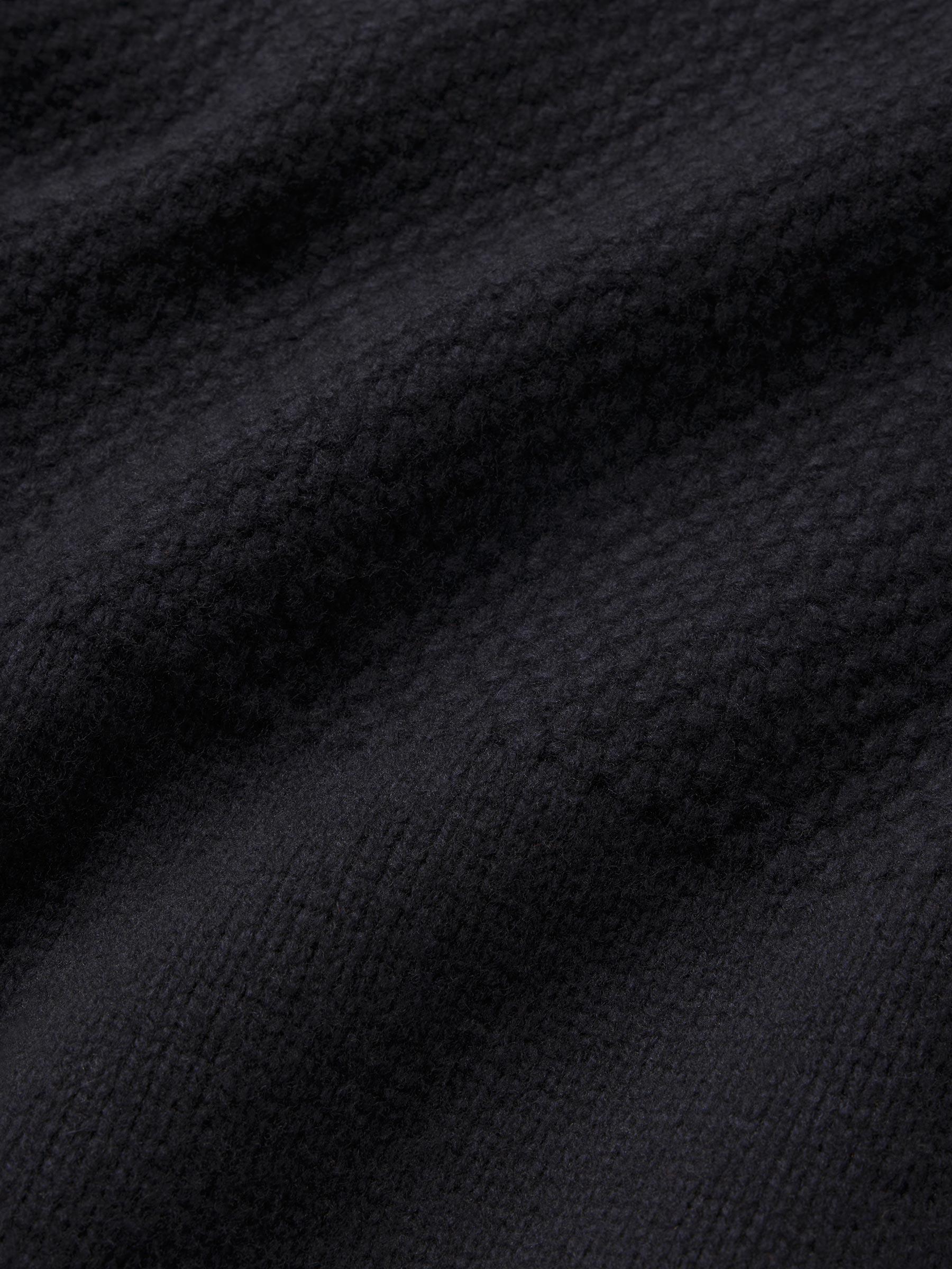Dark Navy Heritage Wool Guernsey Rollneck Product Image