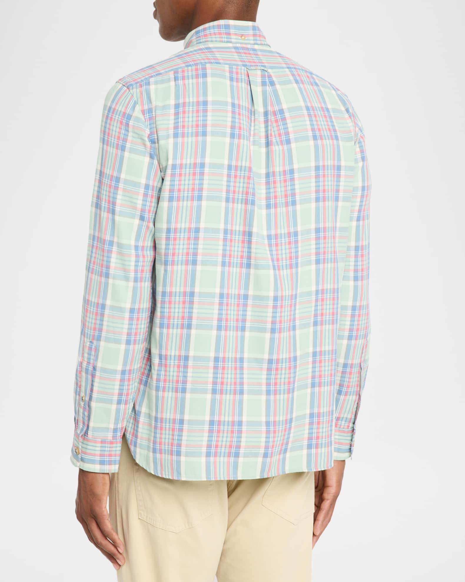 Men's Classic Fit Plaid Twill Shirt Product Image