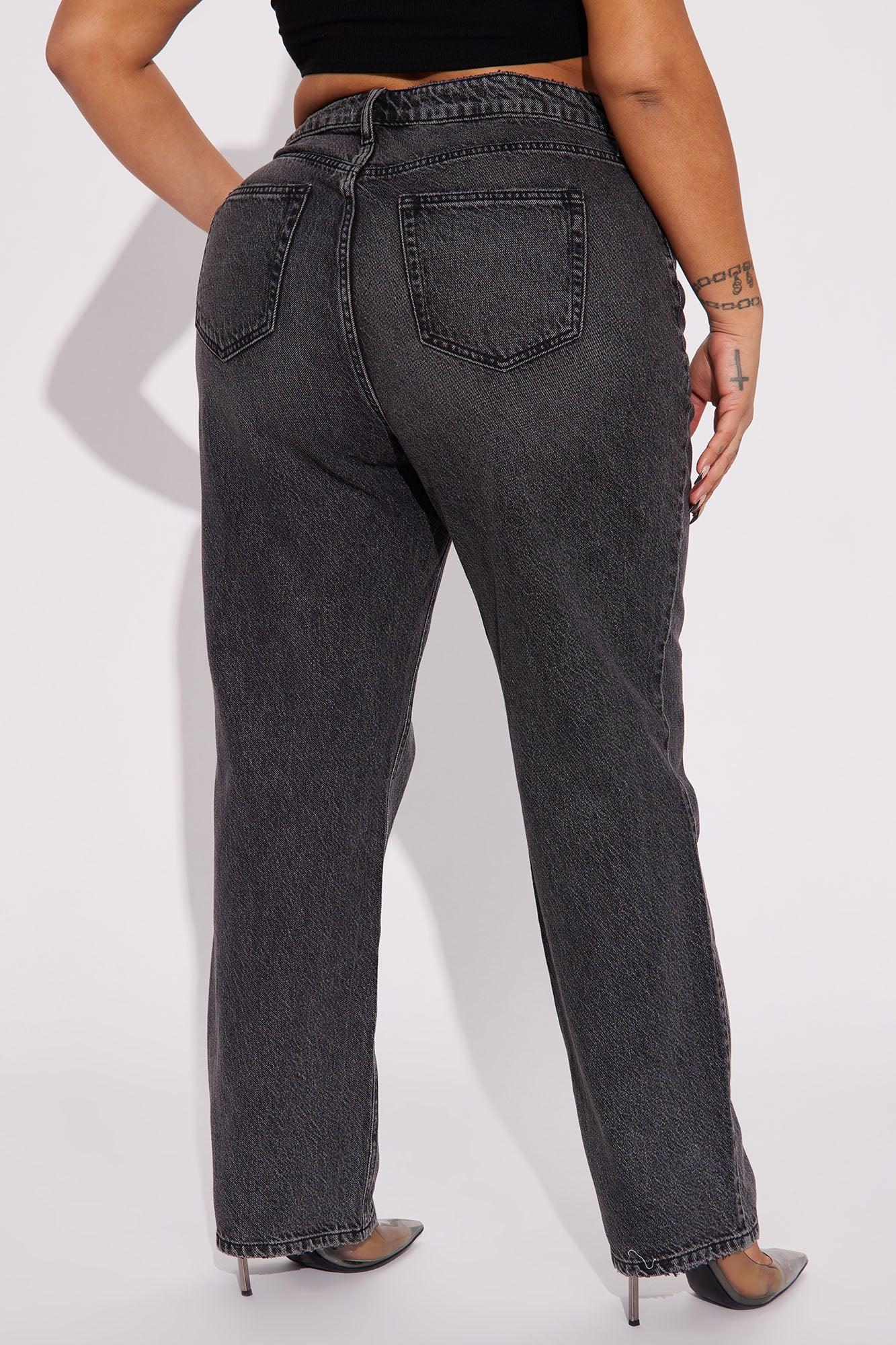 The Crossover Straight Leg Jeans - Black Product Image