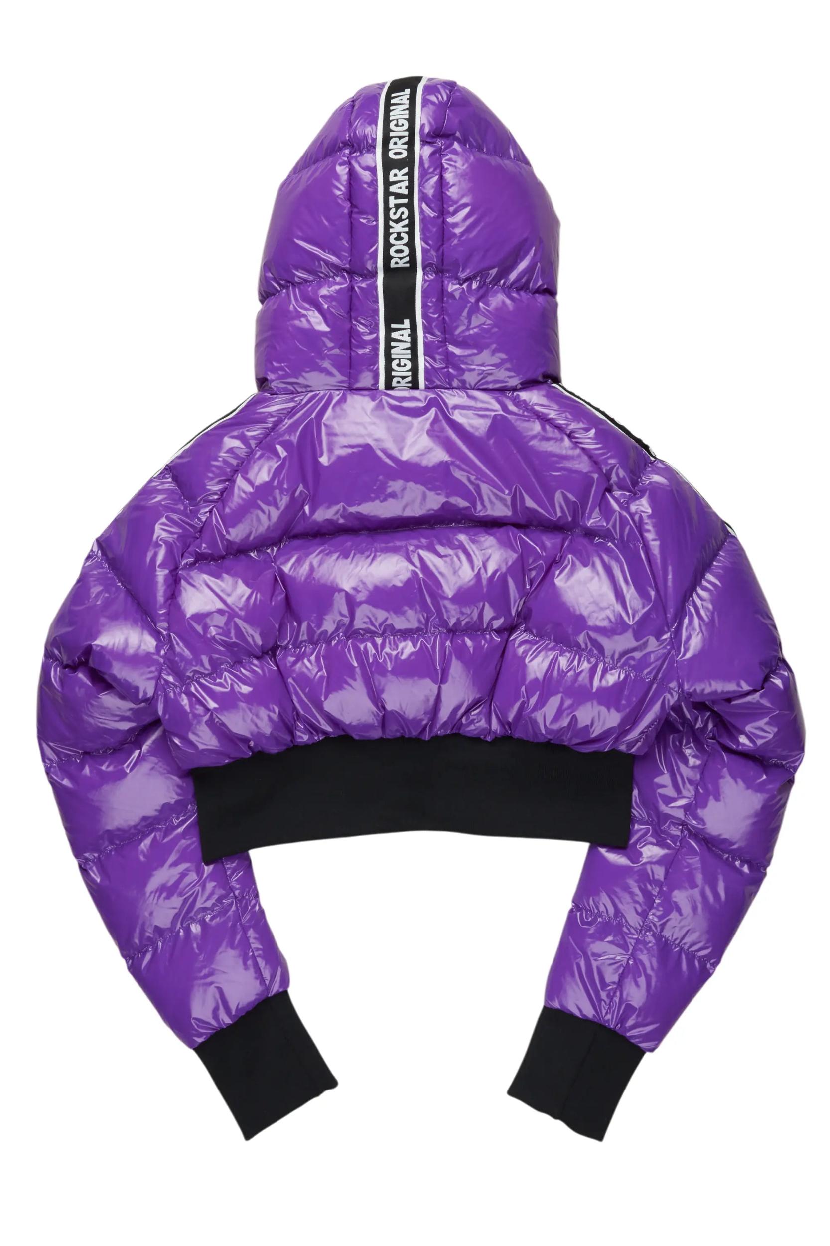 Jackey Purple 2.0 Crop Puffer Jacket Female Product Image