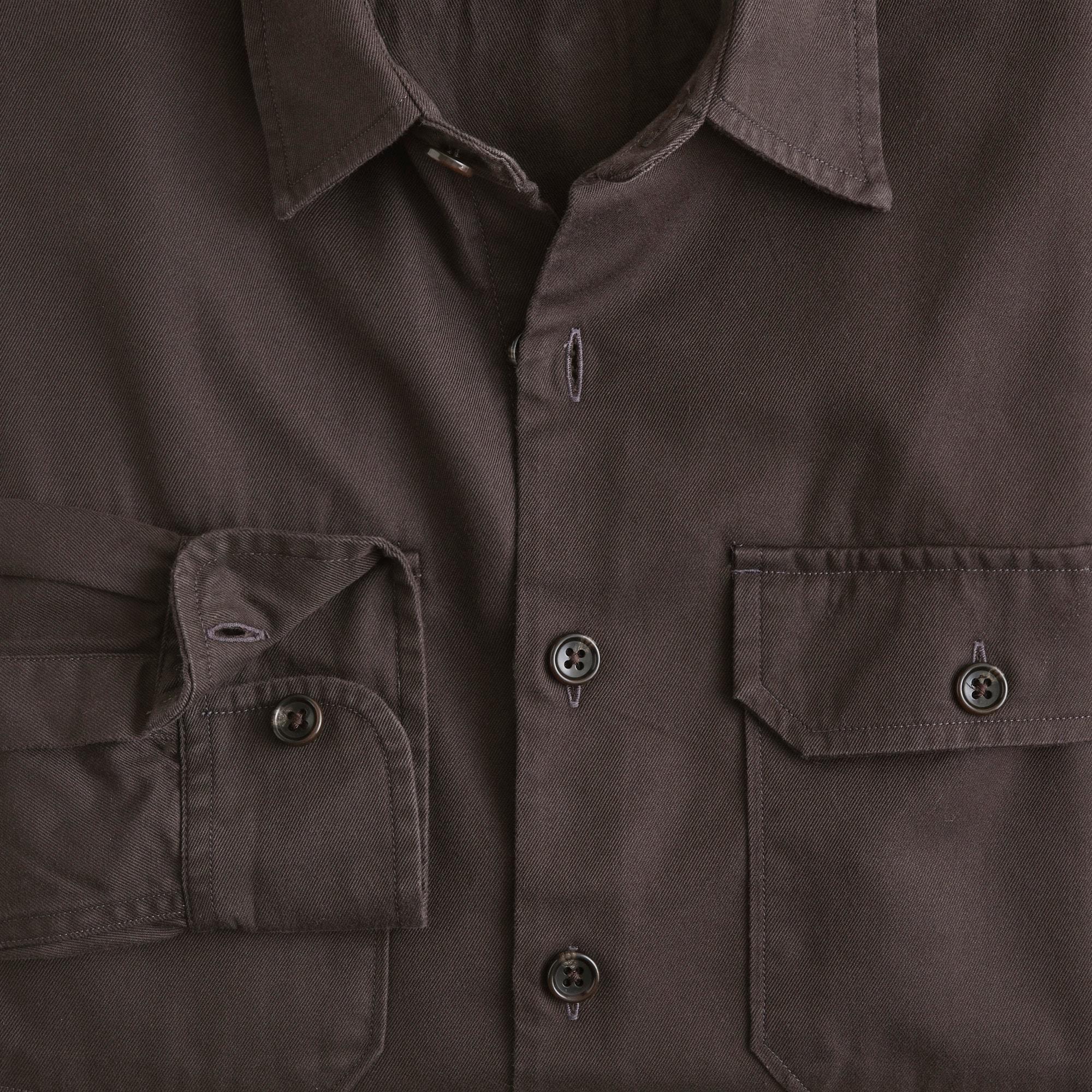 Twill workshirt in cotton-TENCEL™ lyocell blend Product Image