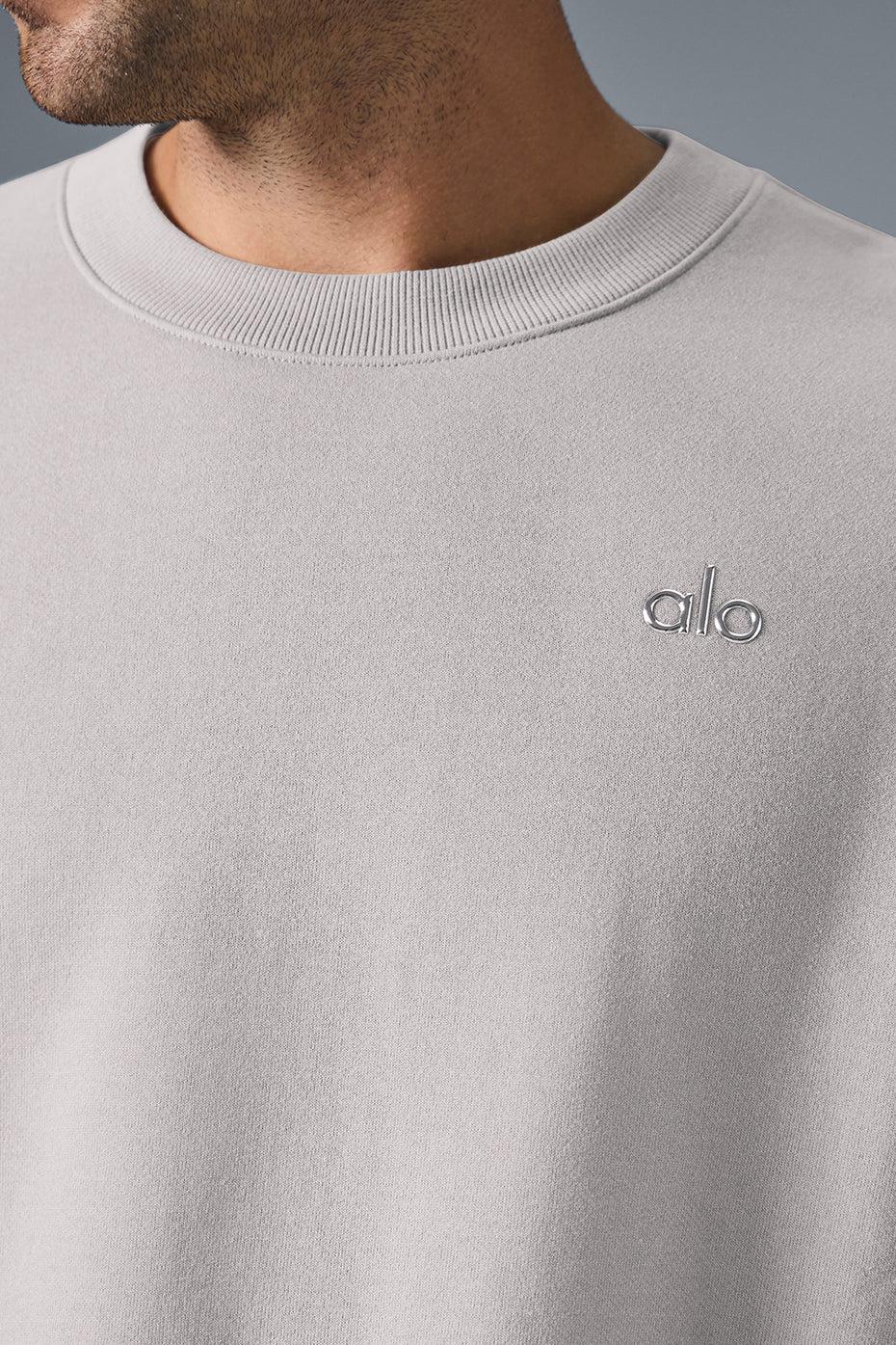 Washed Accolade Crew Neck Pullover - Grey Sky Wash Product Image