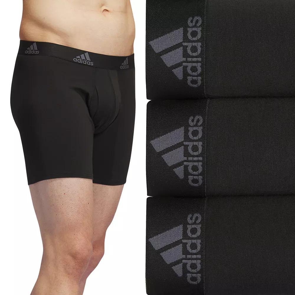 Men's adidas 3-pack Cotton Stretch Boxer Briefs,  Product Image