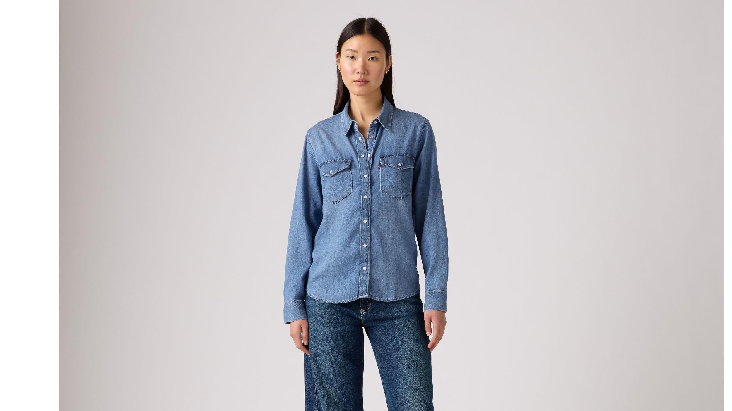 Iconic Western Denim Shirt Product Image