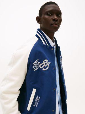 Colorblock Logo Varsity Jacket Product Image