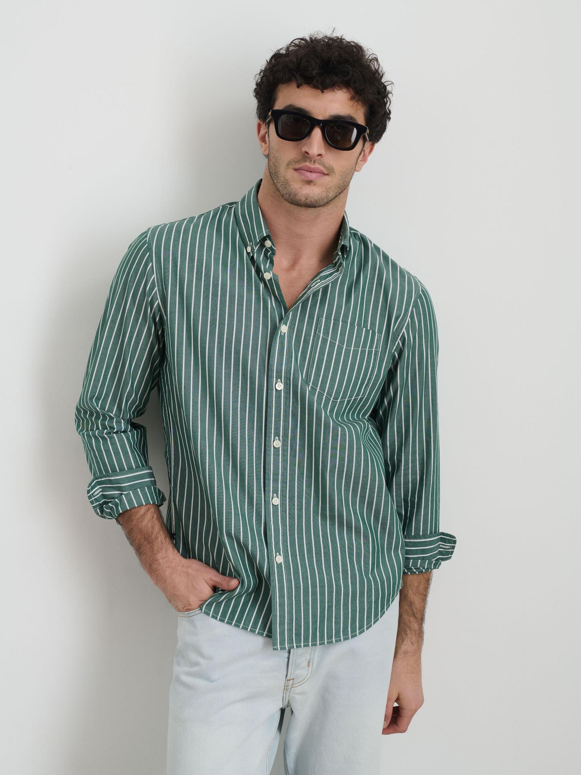 Mill Shirt in Thin Stripe Product Image