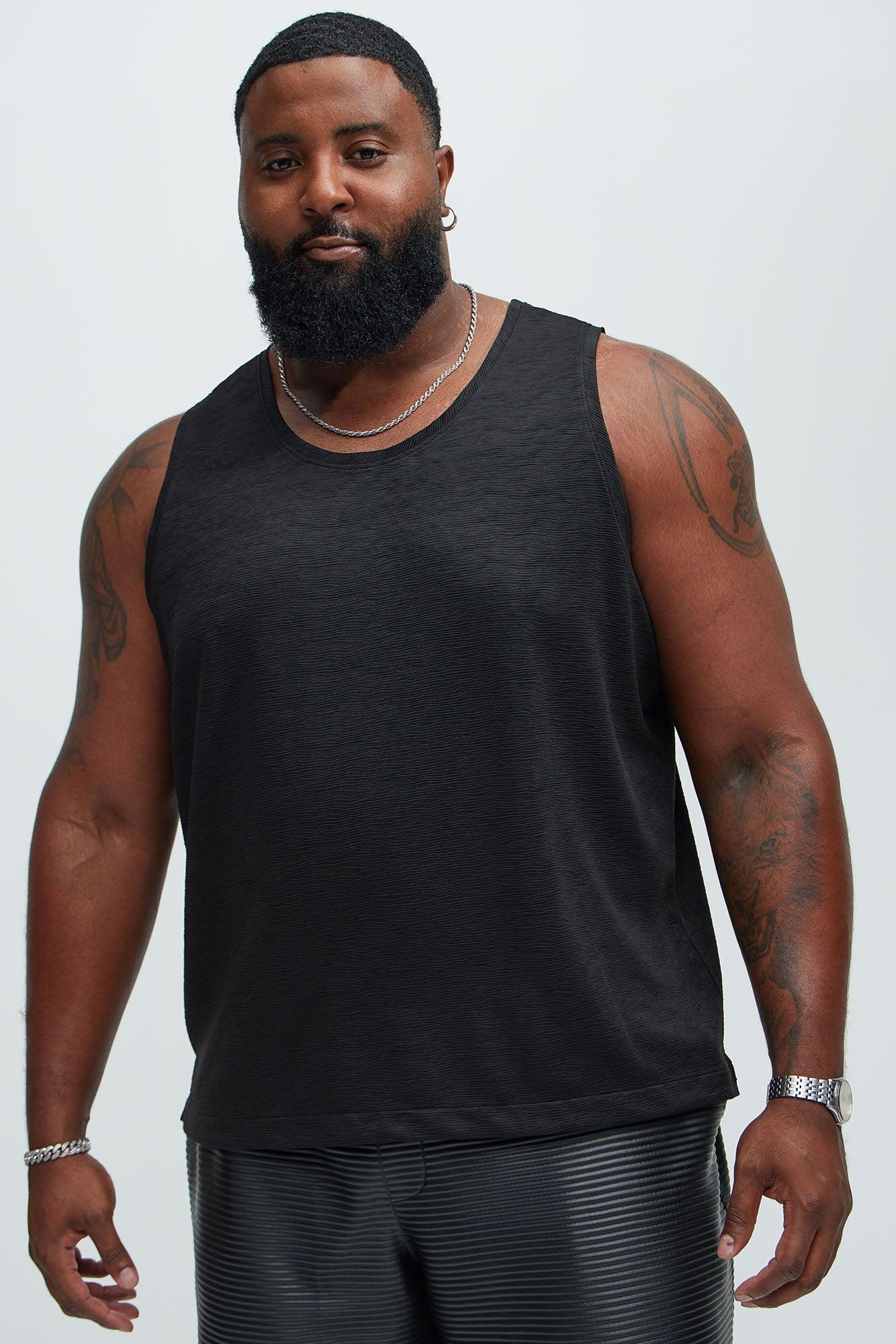 Blaze Textured Tank - Black Product Image