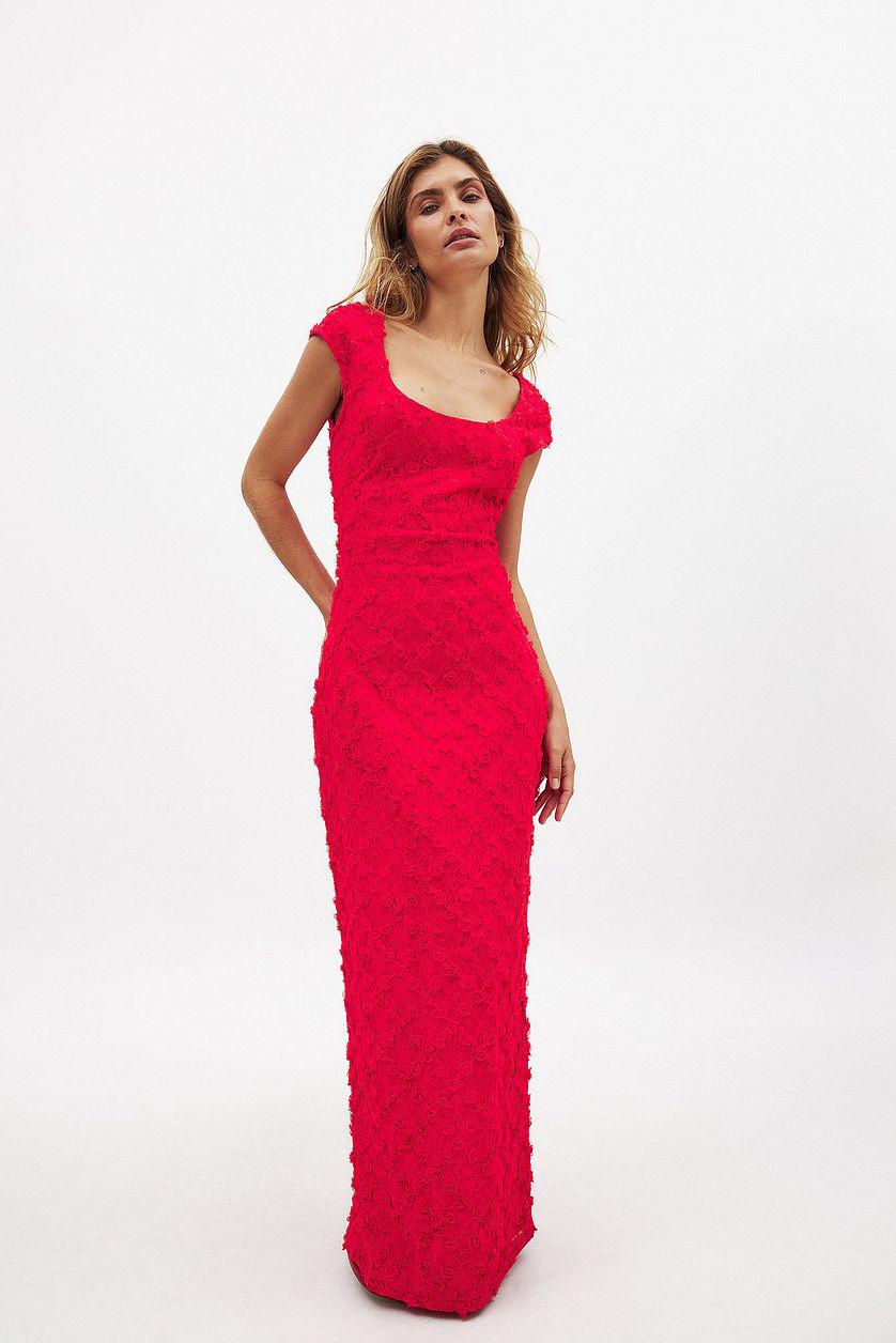 Open Back Lace Maxi Dress Product Image