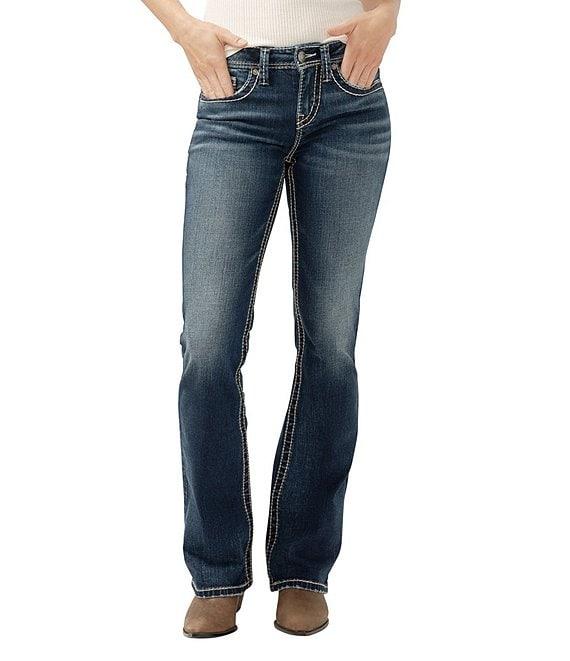 Silver Jeans Co. Suki Stitched Mid Rise Bootcut Jeans Product Image