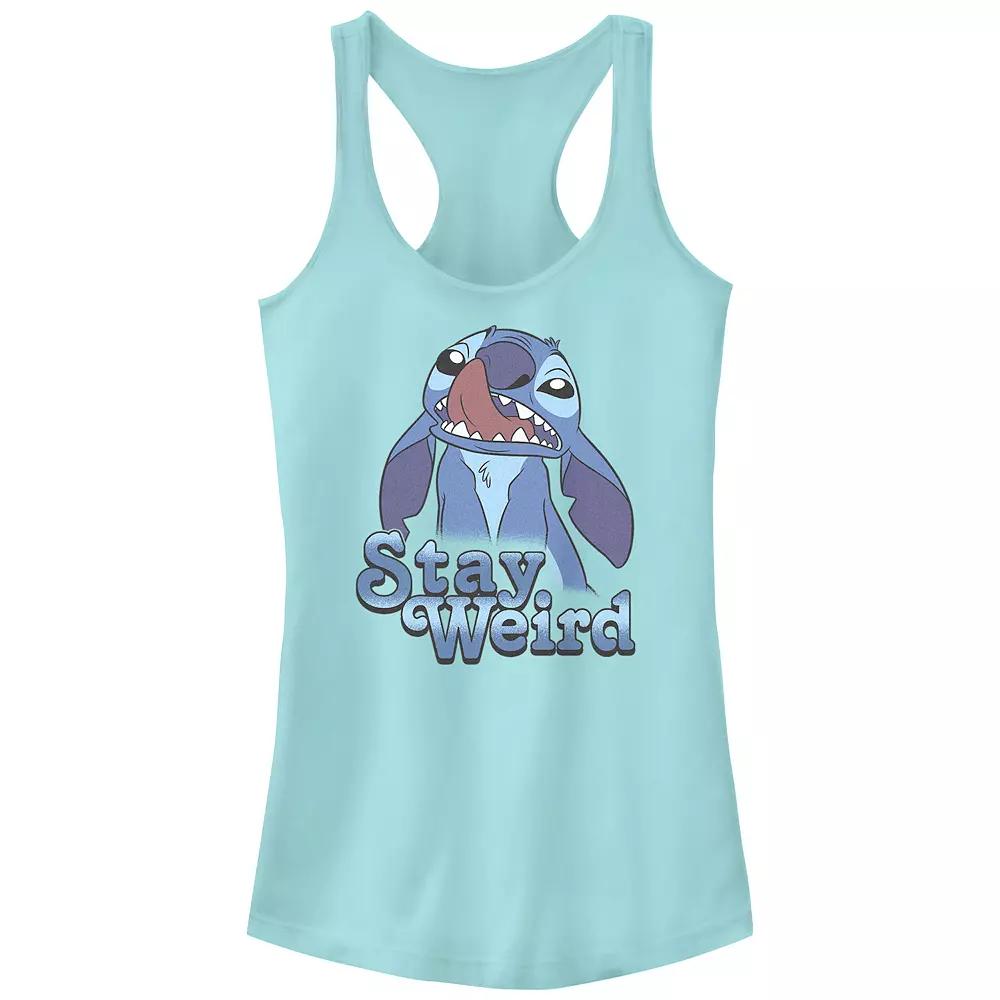 Disney's Lilo & Stitch Women's Stay Weird Stitch Racerback Tank Top, Girl's,  Product Image