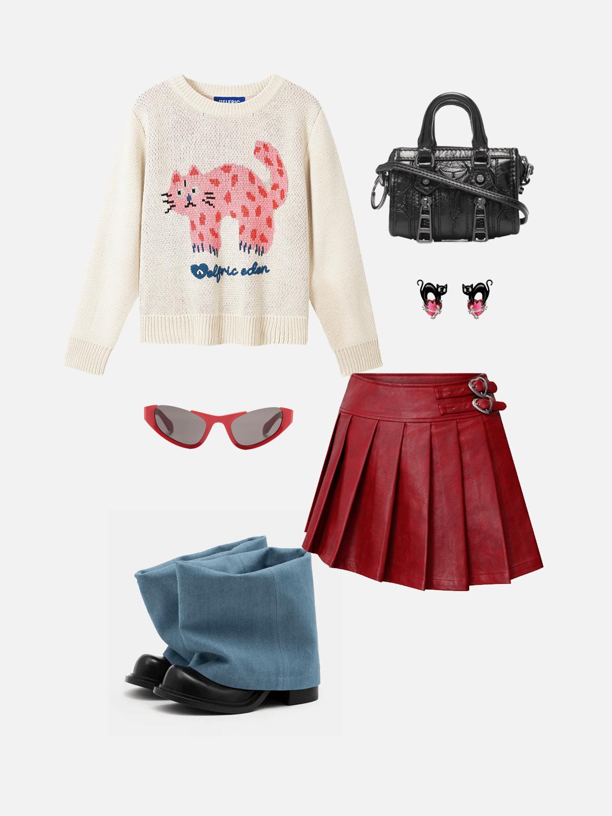 Aelfric Eden Kitten Crop Sweater @iggybellyy Product Image