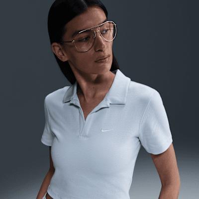 Womens Nike Sportswear Essential Short-Sleeve Polo Top | DV7884-423 Product Image