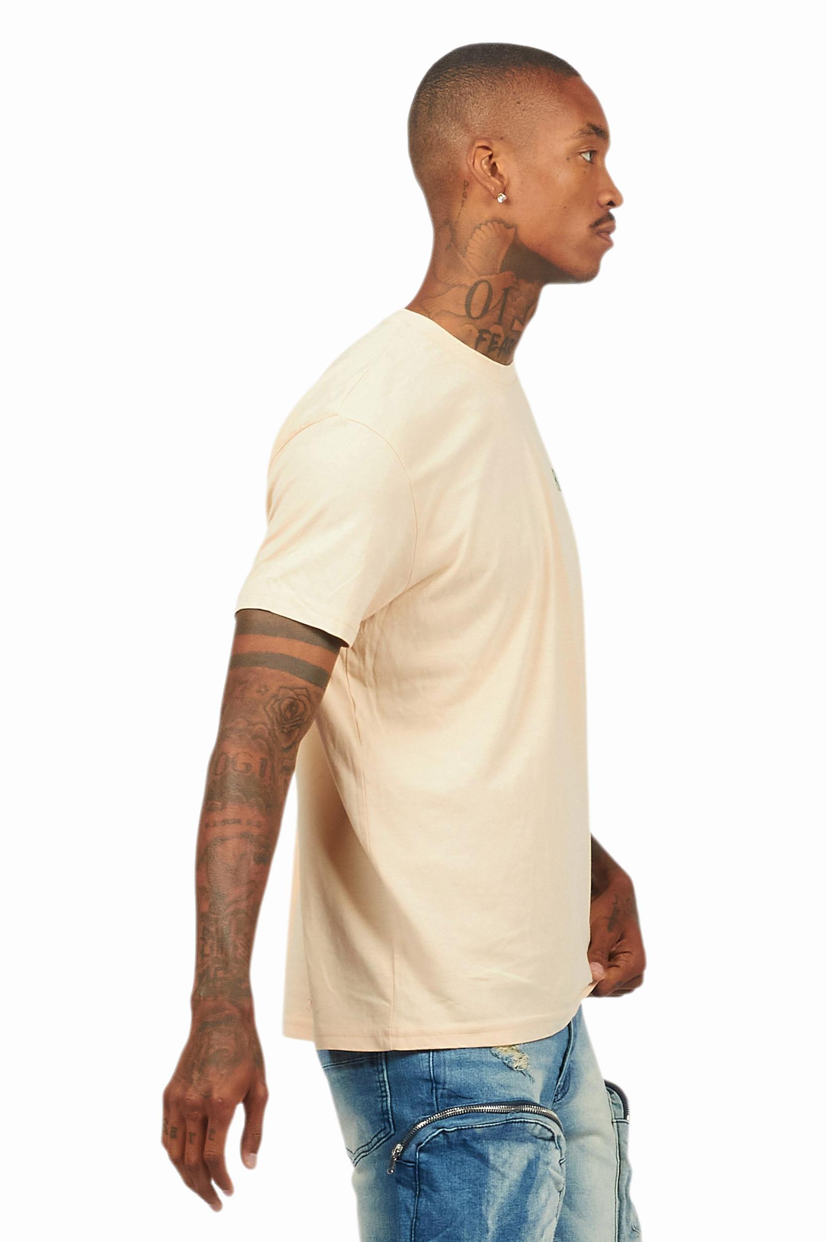 Lake Vintage Sand/Green Graphic T-Shirt Male Product Image