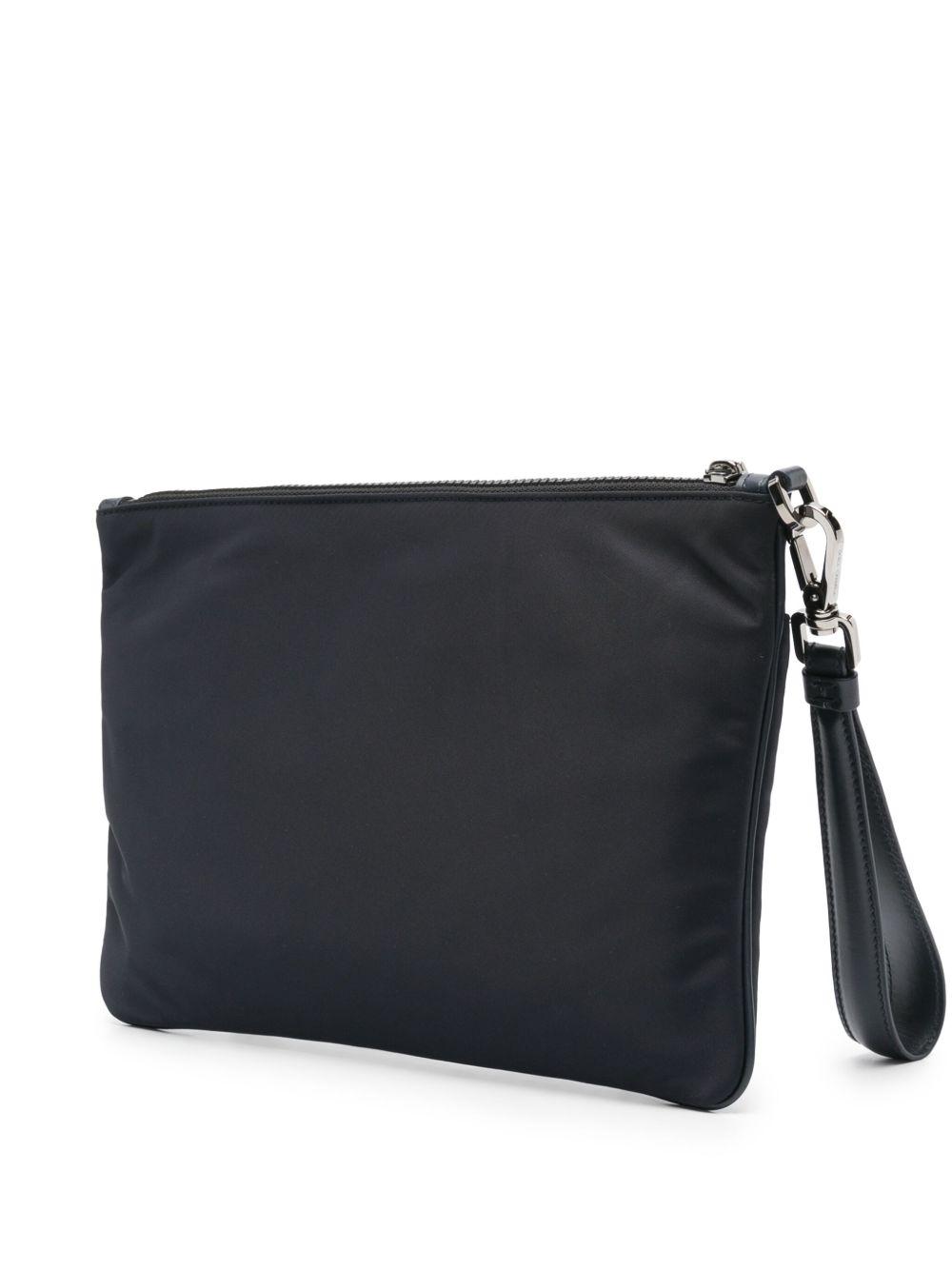 logo-appliqué clutch bag Product Image