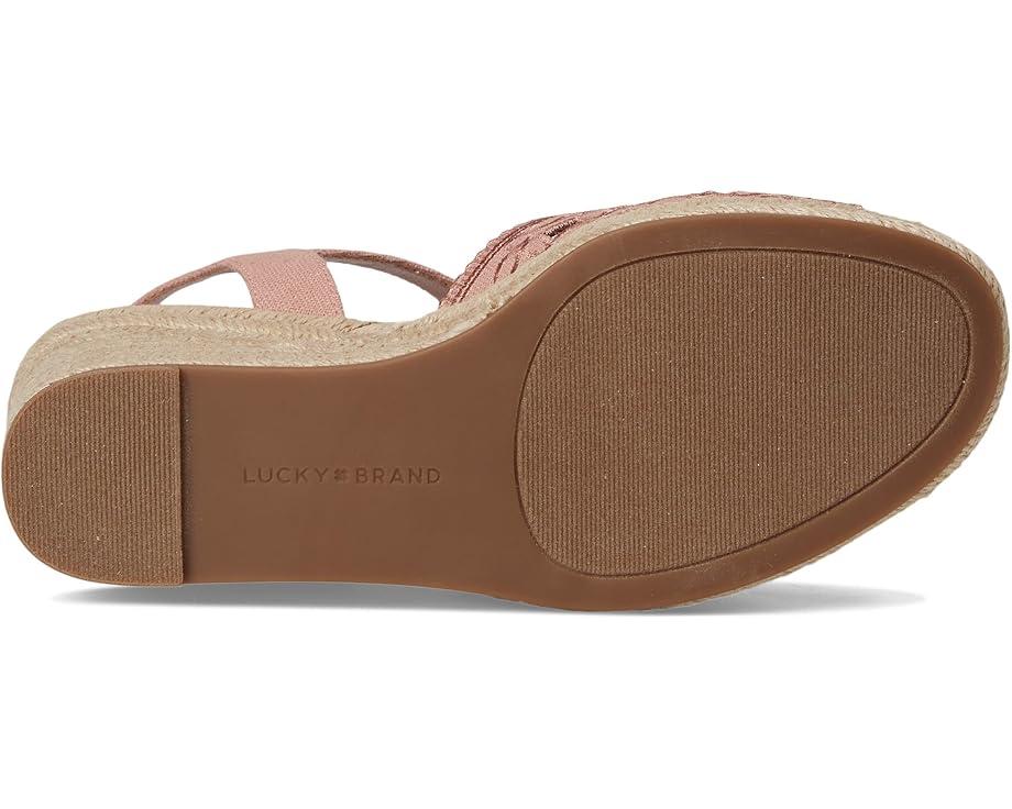 Women's Lucky Brand Coyna Floral Espadrille Wedge Sandals Product Image