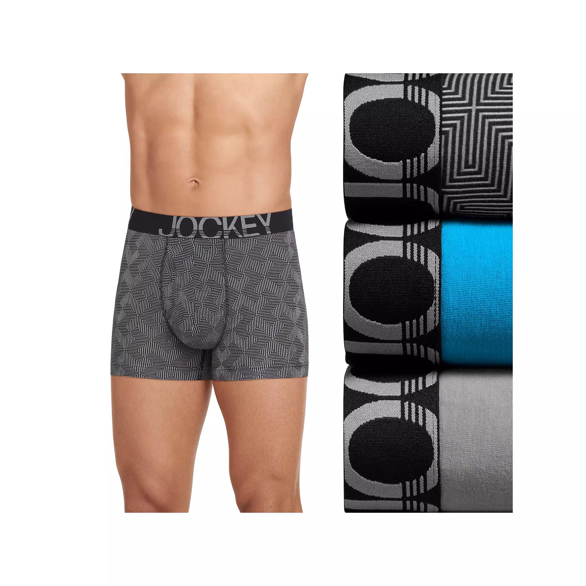 Men's Jockey® 3-Pack ActiveStretch™ 4" Boxer Brief,  Product Image