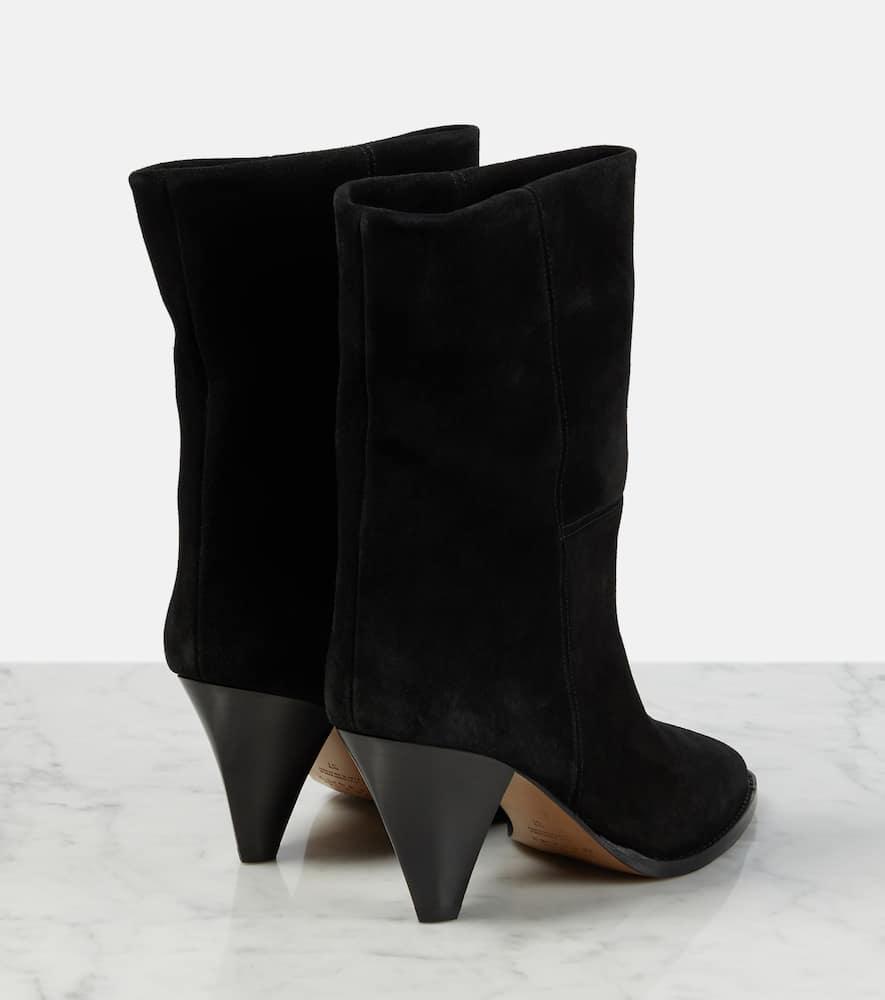ISABEL MARANT Rouxa Suede 85mm Boots In Black Product Image