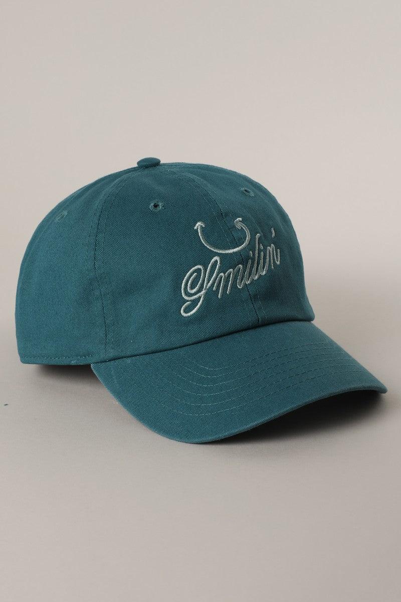 smilin' Embroidery Baseball Cap Product Image