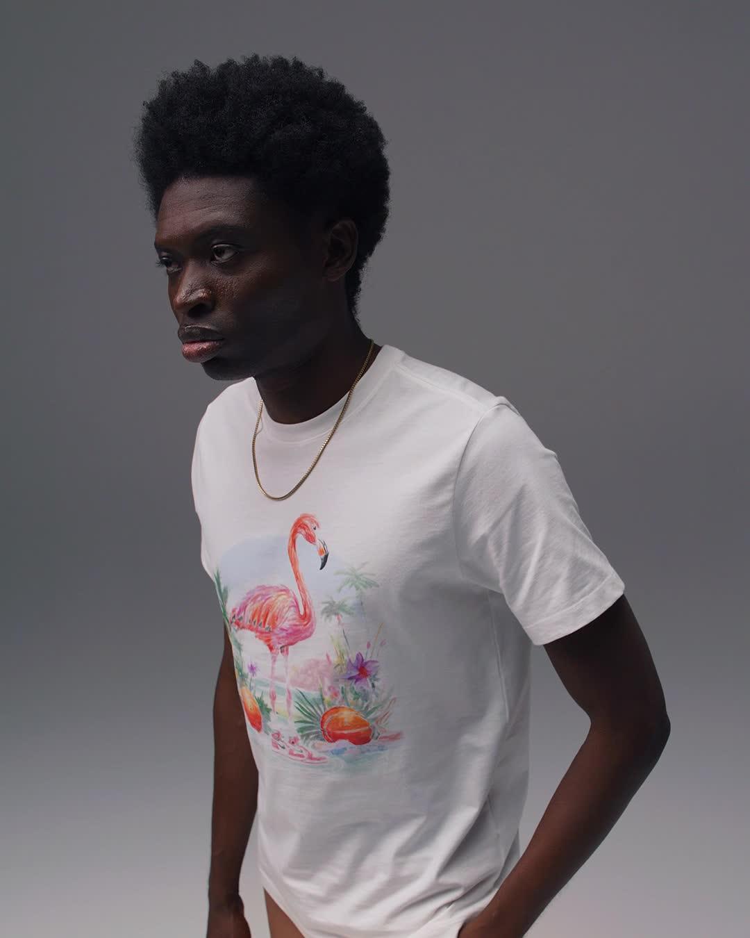 Jordan Mens Jordan Flight Essential Flamingo Crew - Mens White/Black Product Image