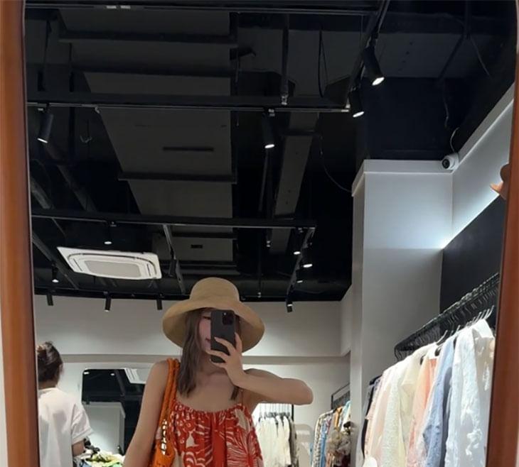 Spaghetti Strap Floral Print Maxi A-Line Dress Product Image