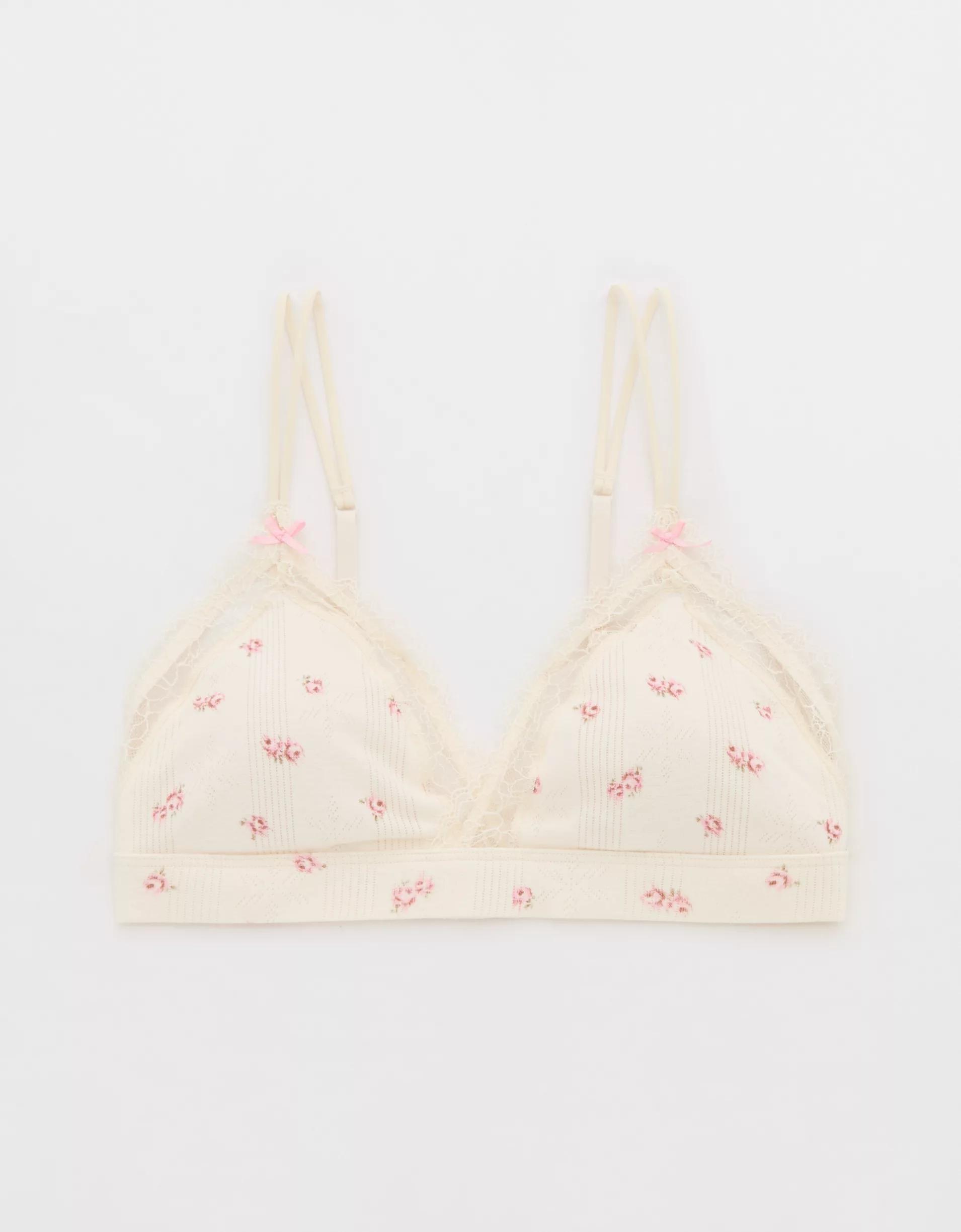 Superchill Pointelle Padded Triangle Bralette Product Image