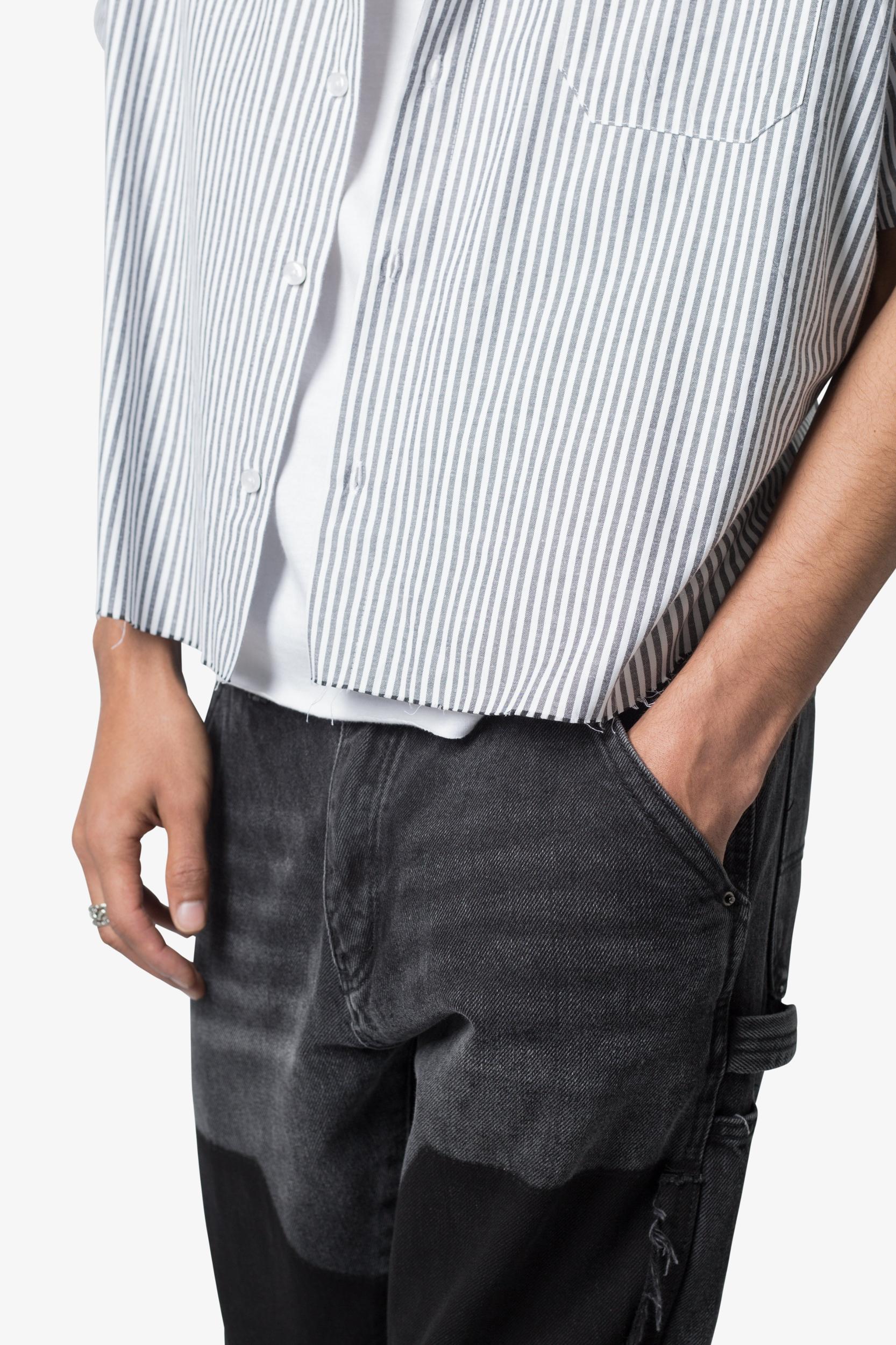 Striped S/S Shirt - Grey/White Product Image