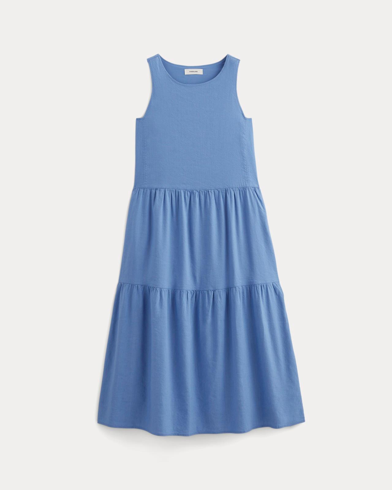 Womens Tiered Dress in Stretch Linen by Everlane Product Image