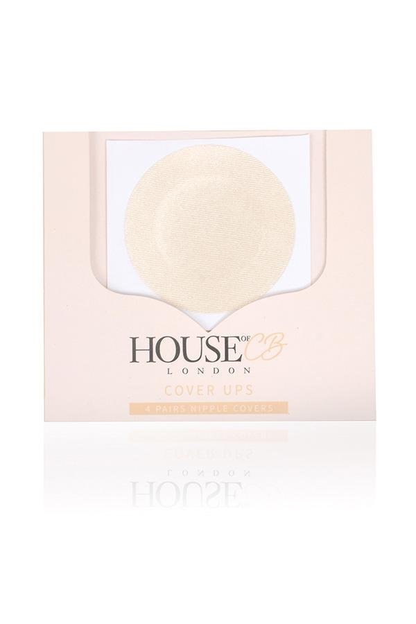  set of 4 beige round shape nipple covers Product Image