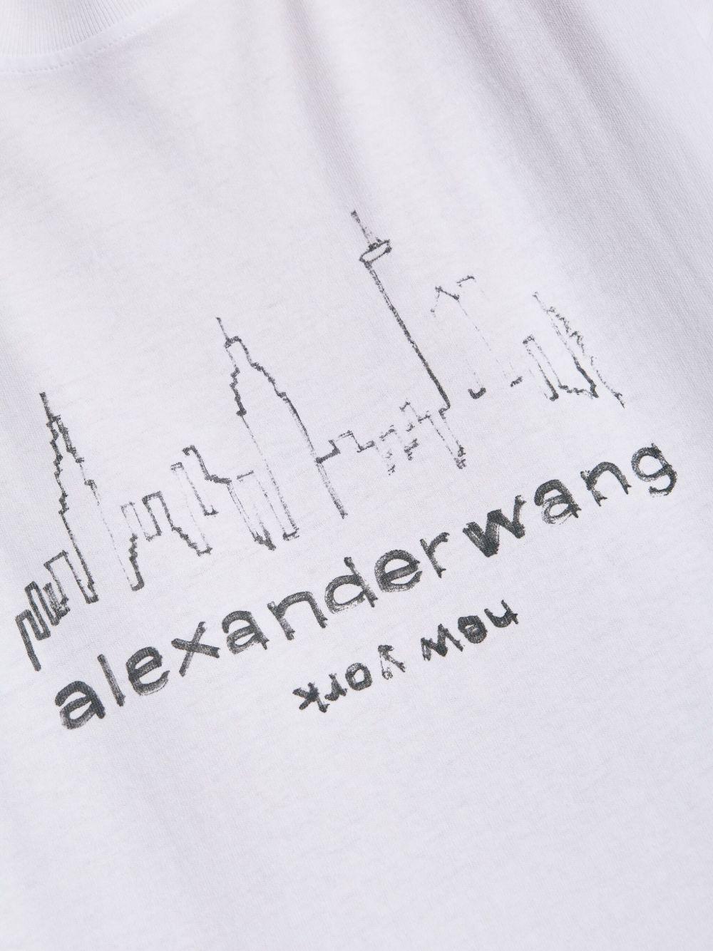 city skyline-print T-shirt Product Image