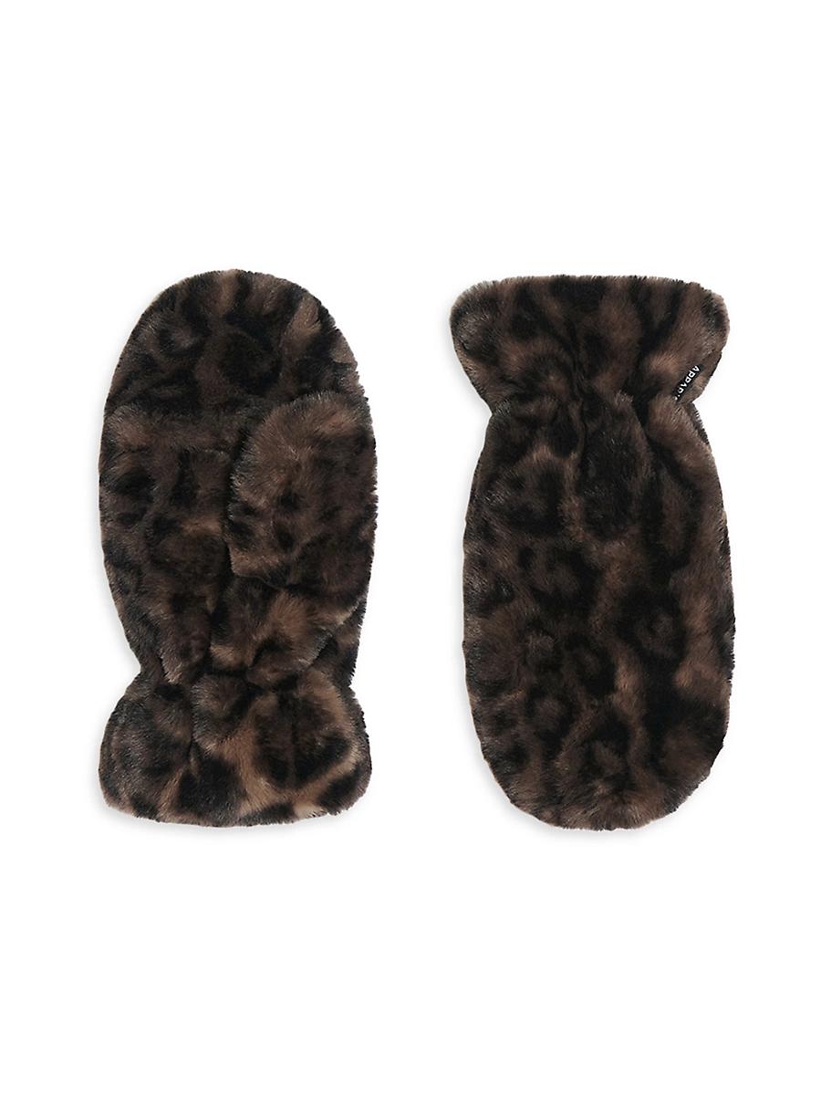 Womens Coco Faux Fur Flip-Top Mittens Product Image