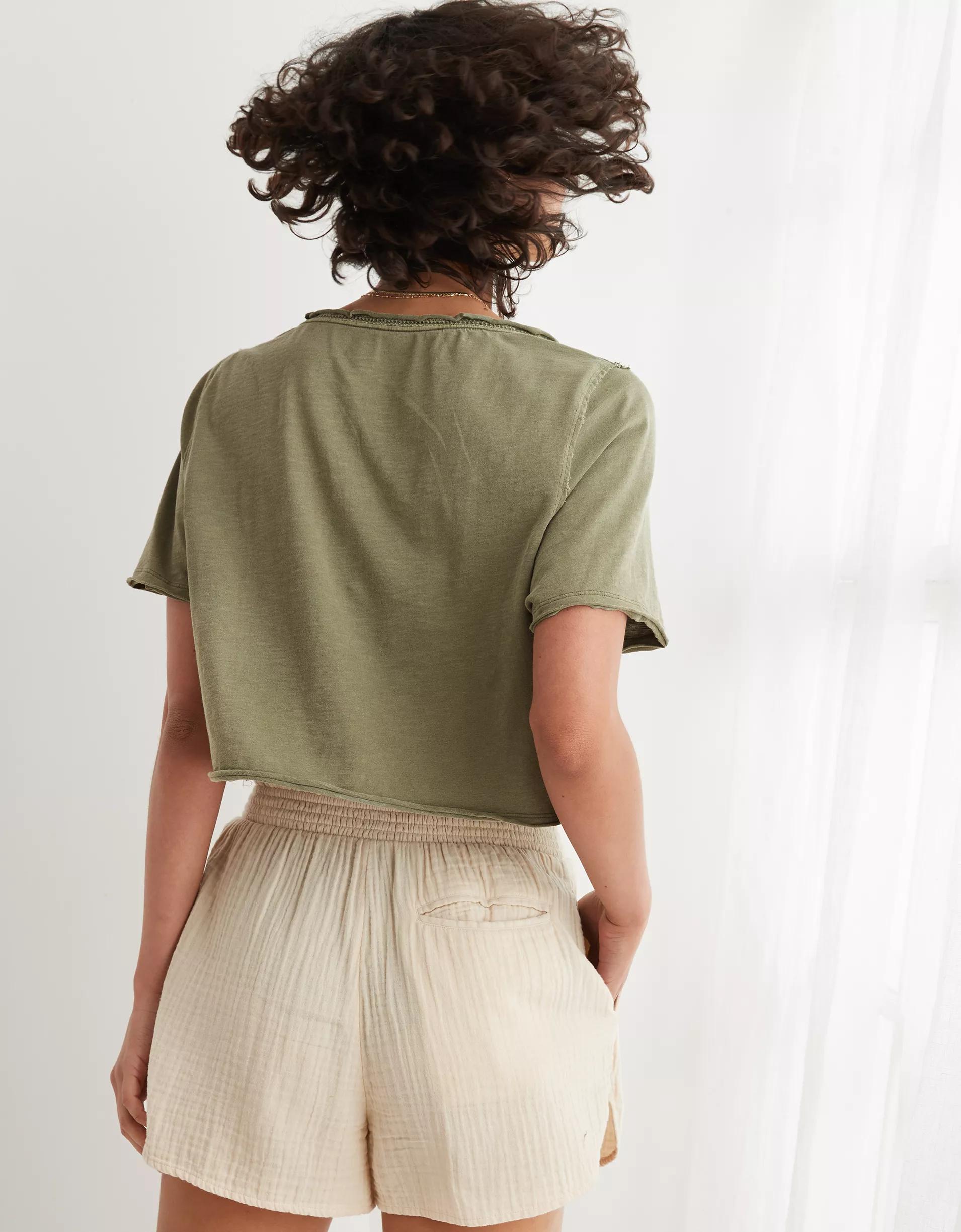 Aerie Cropped Graphic Beach T-Shirt Product Image