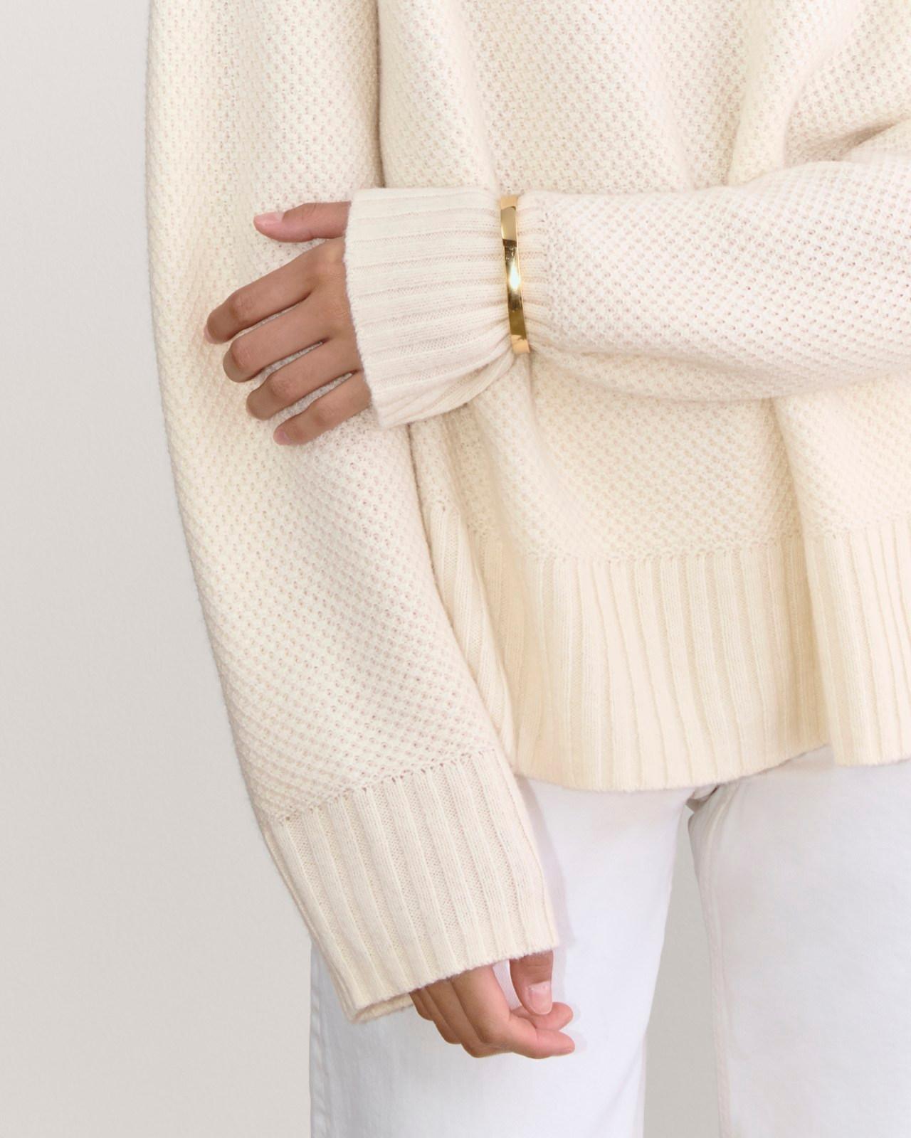 Womens Honeycomb Funnel Neck in Wool Cashmere Sweater by Everlane Product Image