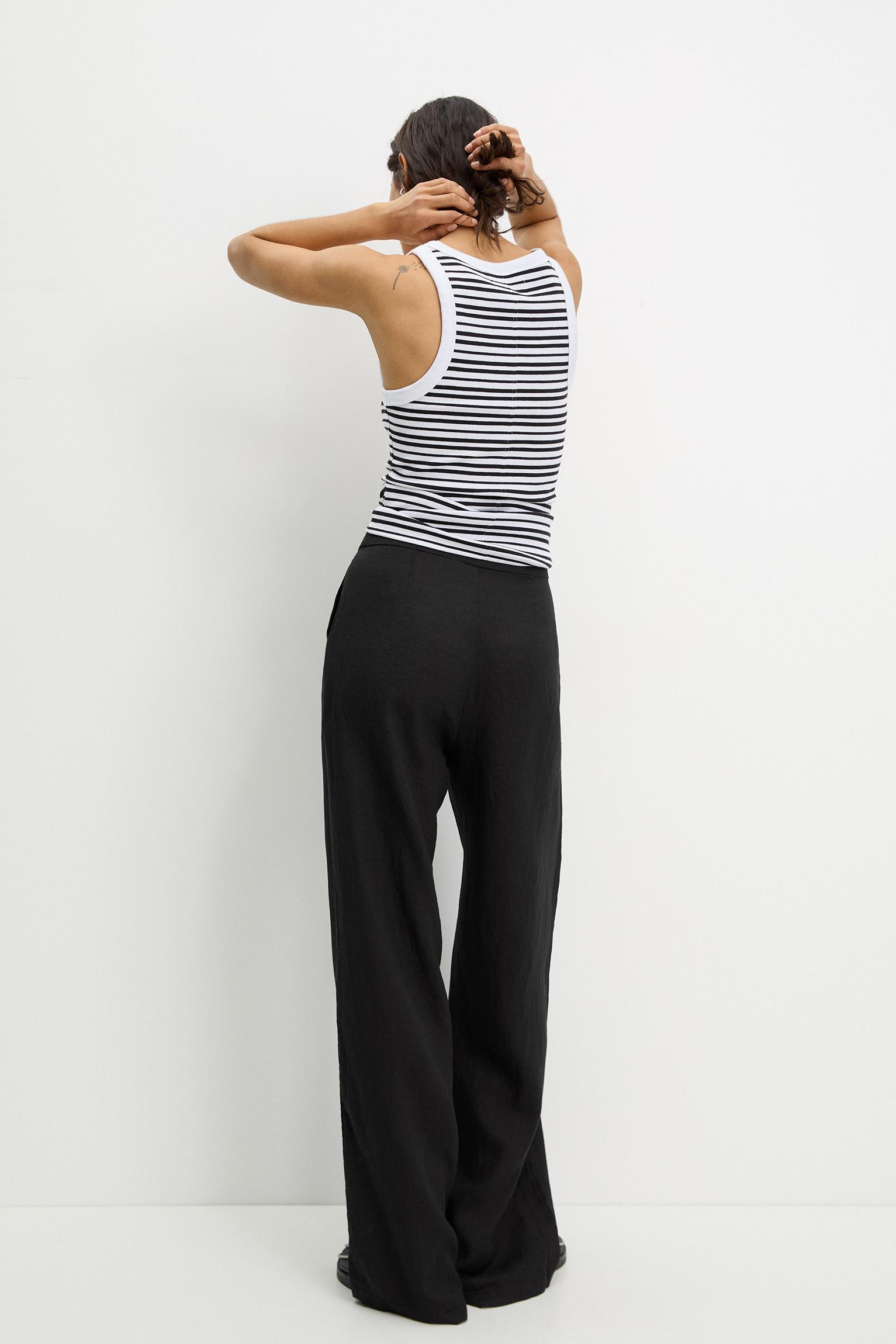 100% linen pants Product Image