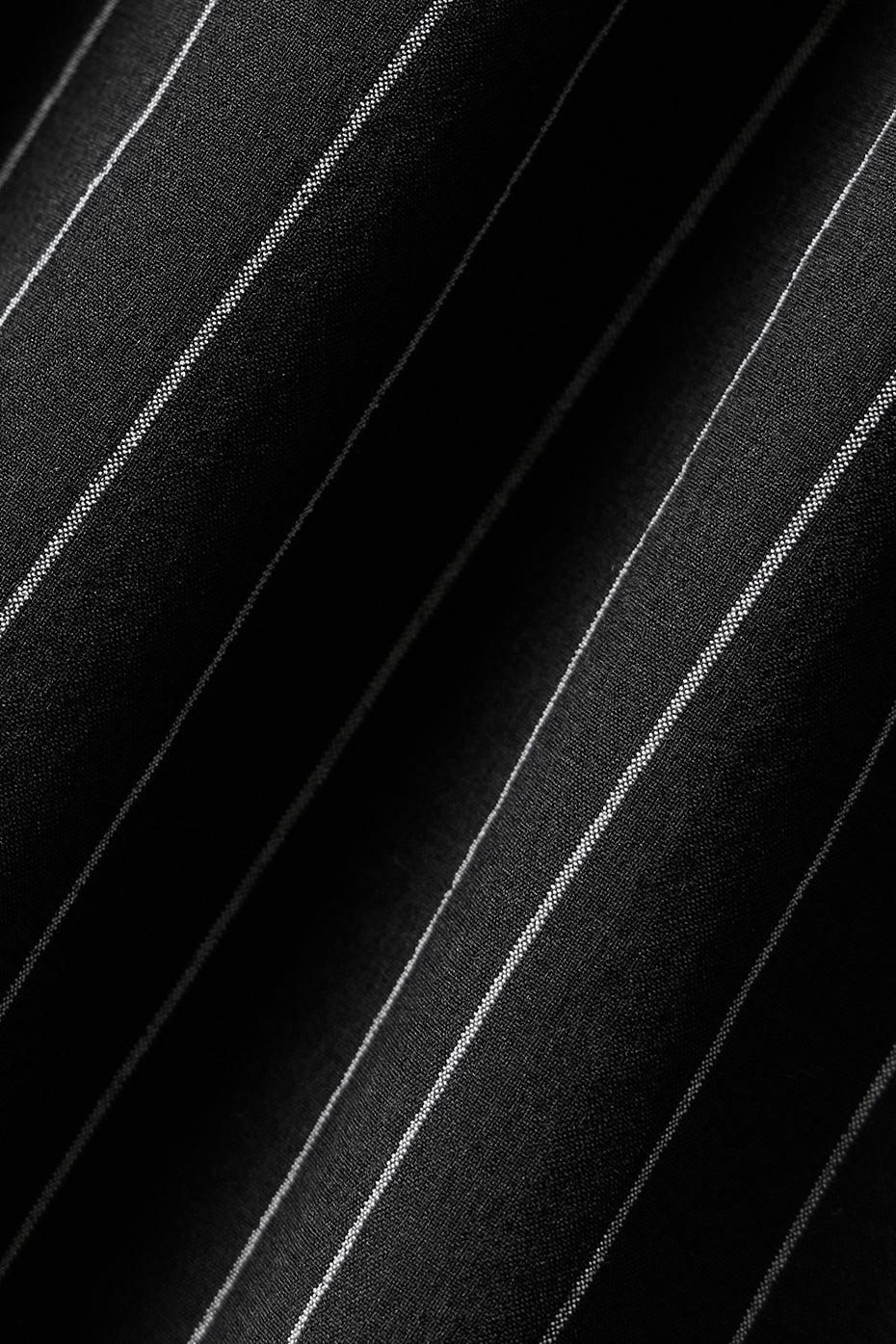 Pinstripe Daylight Mini Skirt - Black/Titanium Female Product Image