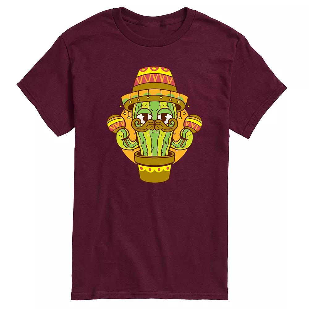 Men's Cactus Sombrero Graphic Tee,  Product Image
