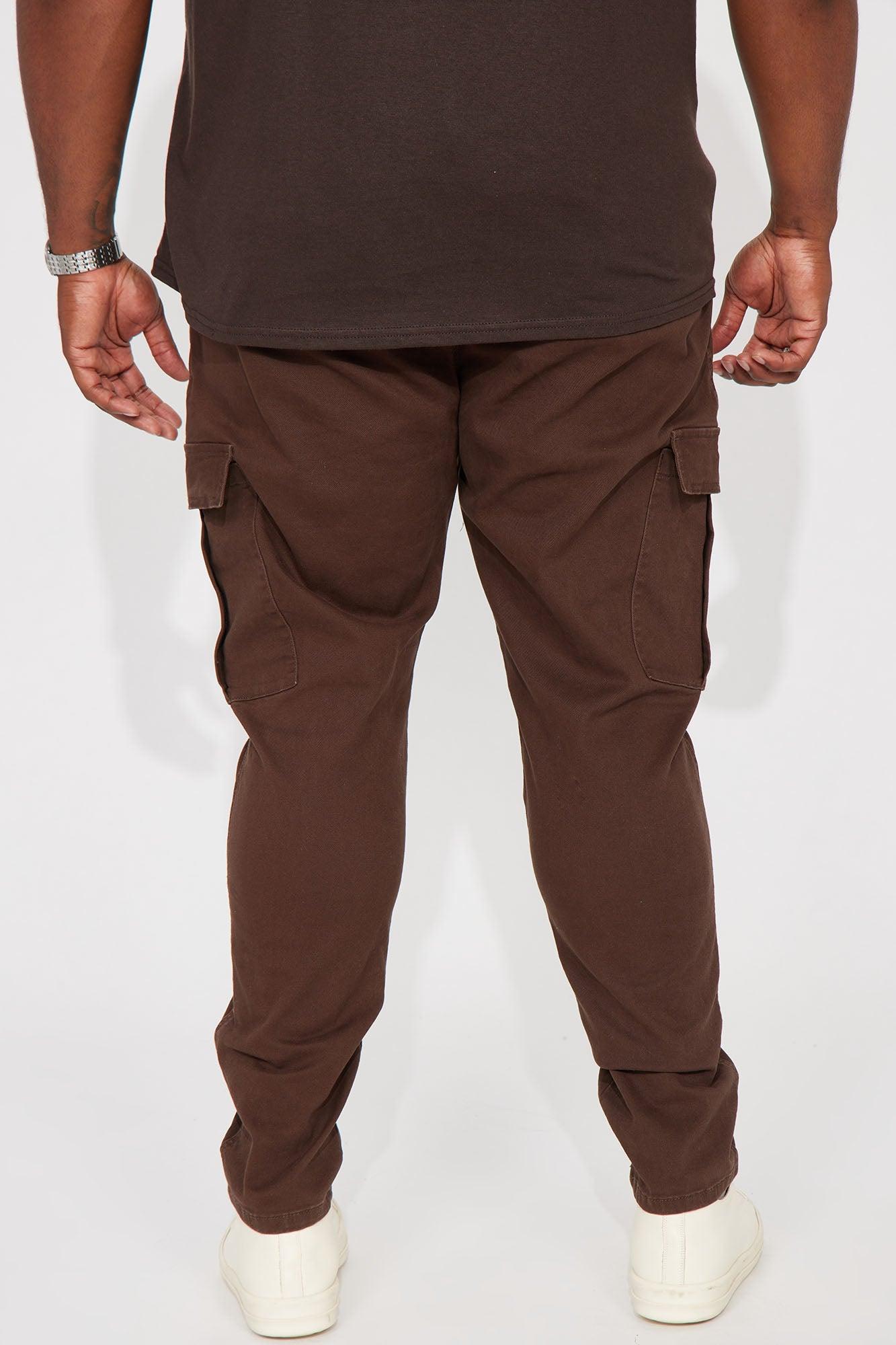 Kyle Slim Cargo Pants - DarkBrown Product Image