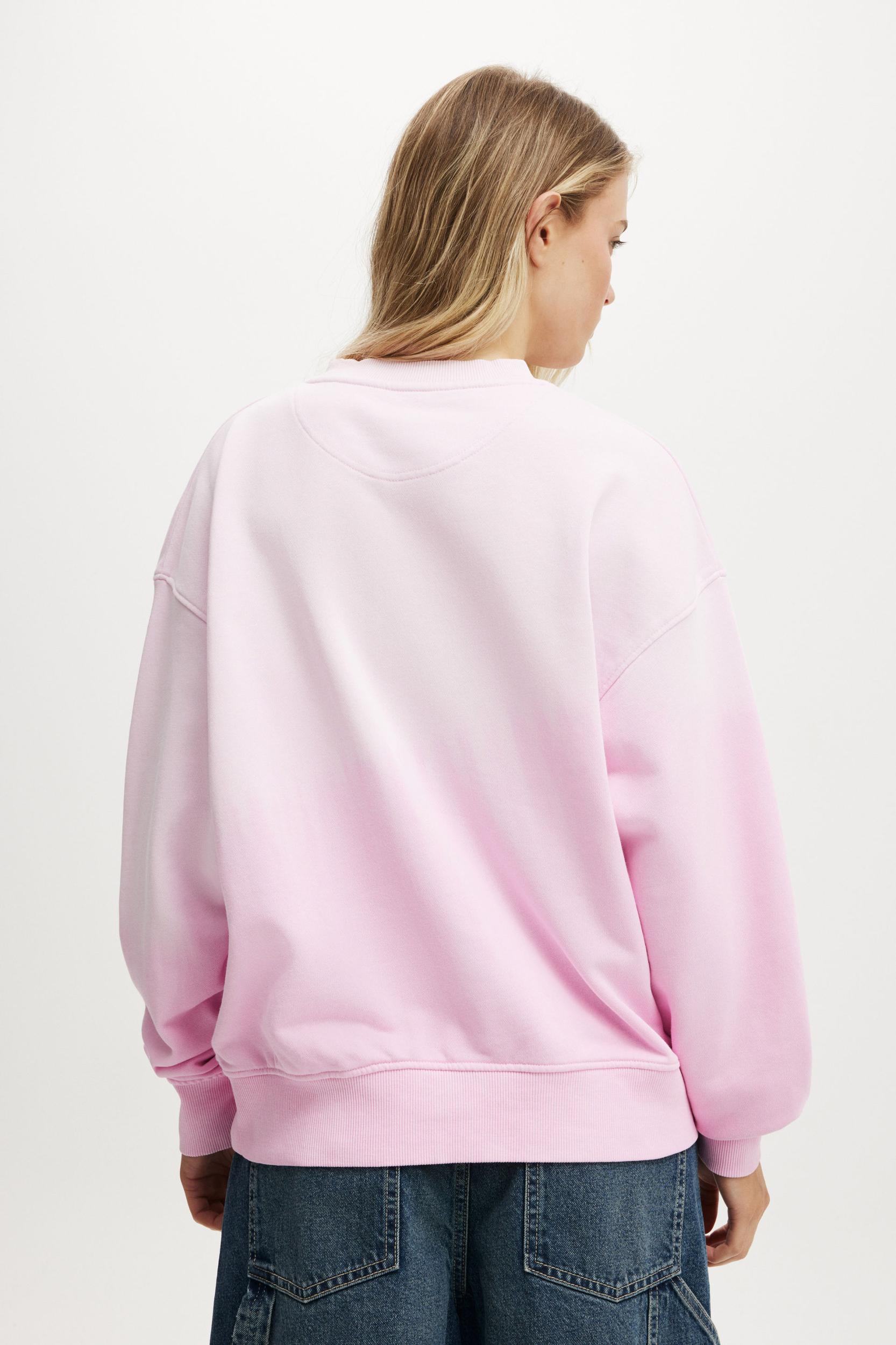 Dip Dye Graphic Crew Sweatshirt Product Image