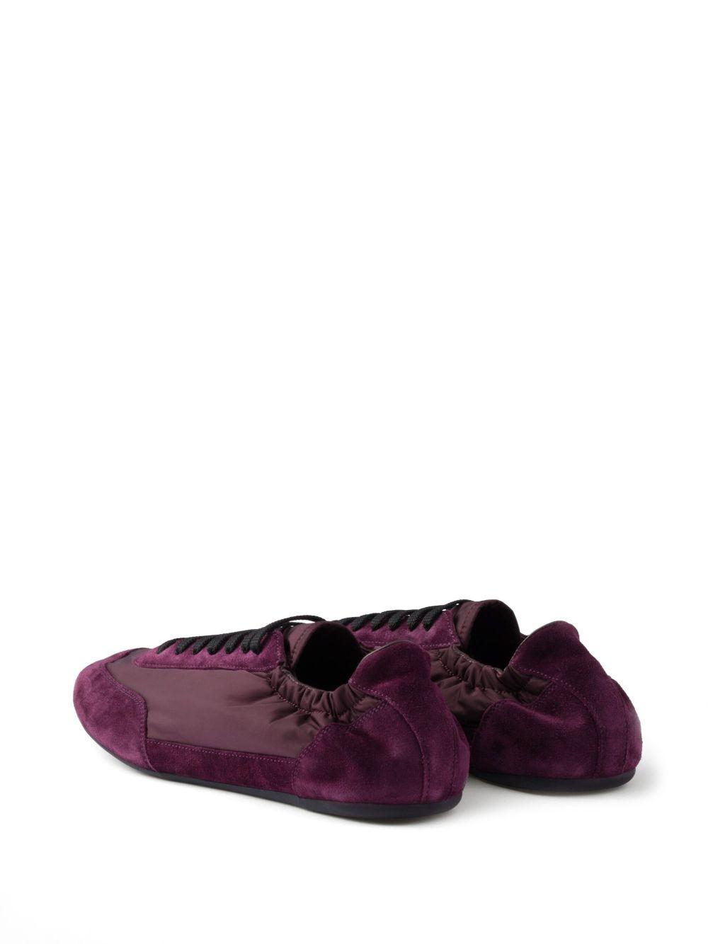 Collapse Re-Nylon suede sneakers Product Image