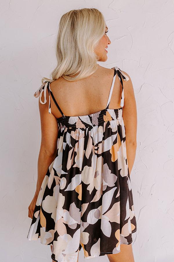 Bloom With A View Romper In Black Product Image