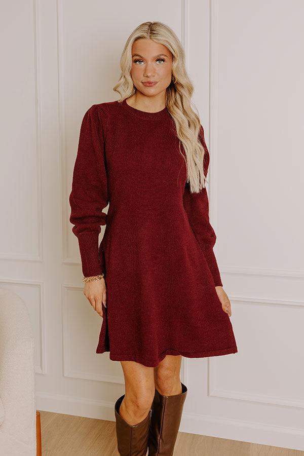 Social Gathering Sweater Mini Dress Product Image